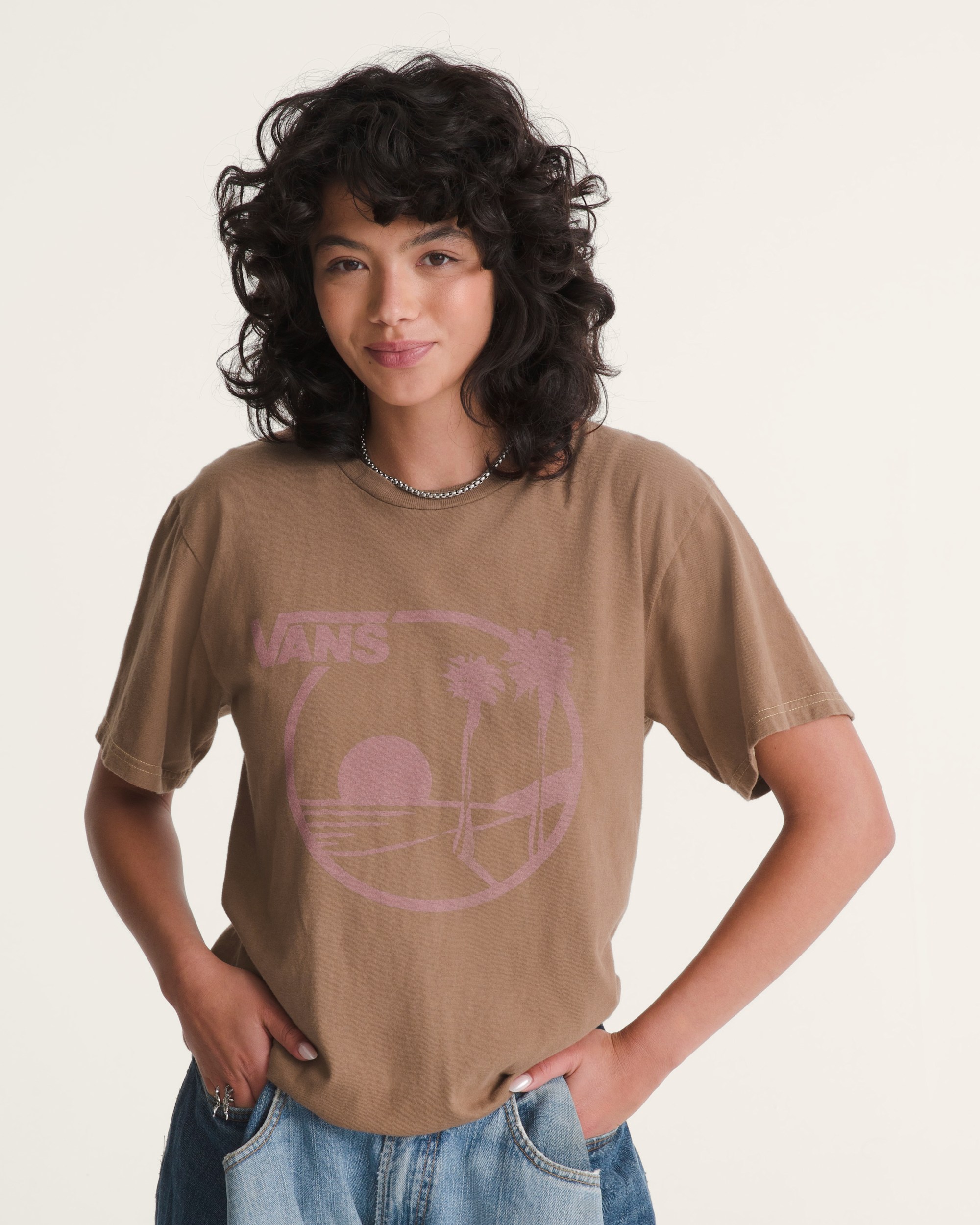Waffle Shop Sun Vans Style TShirt VANS Brown ALT5