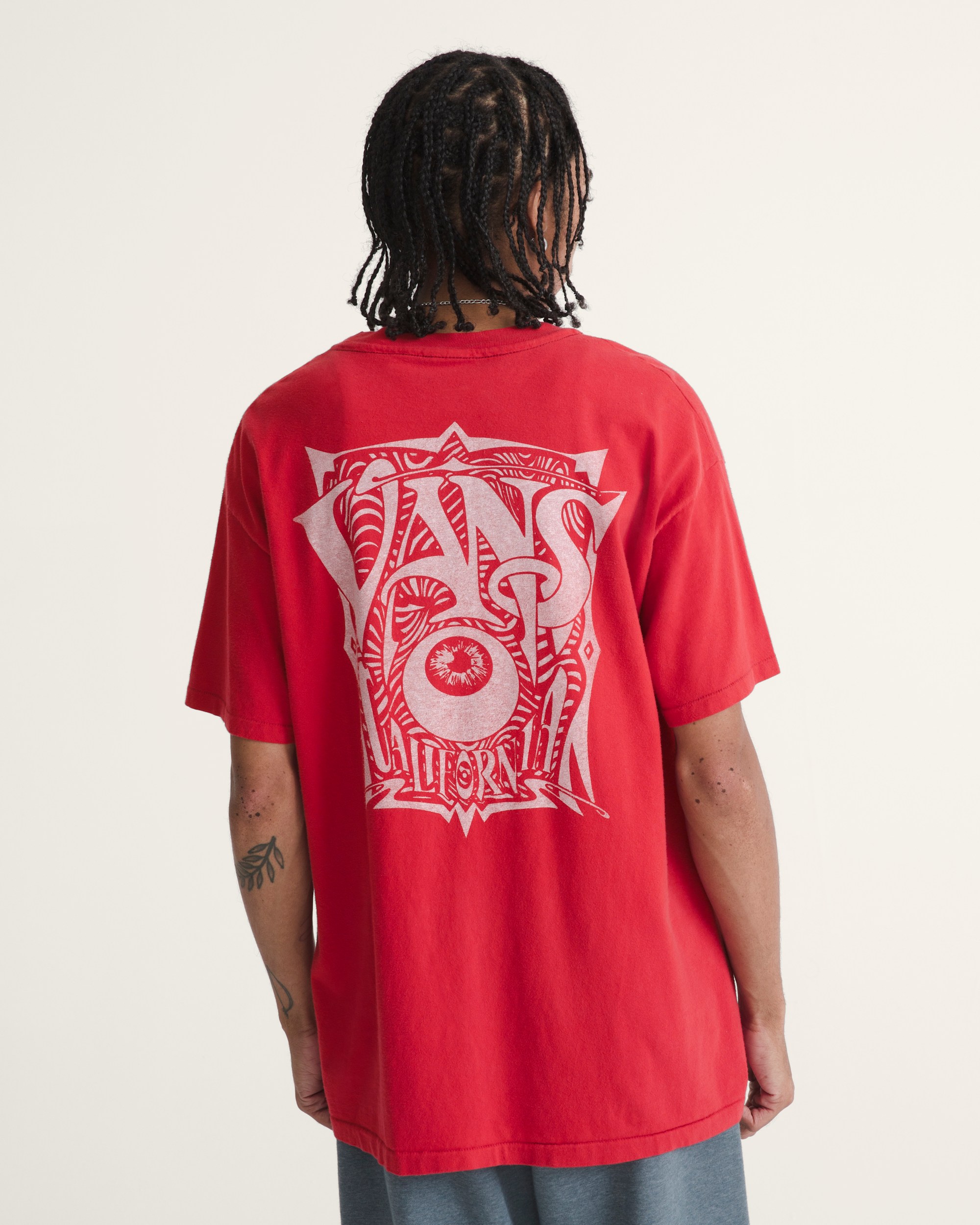 Waffle Shop Optic Eye TShirt VANS Red ALT4