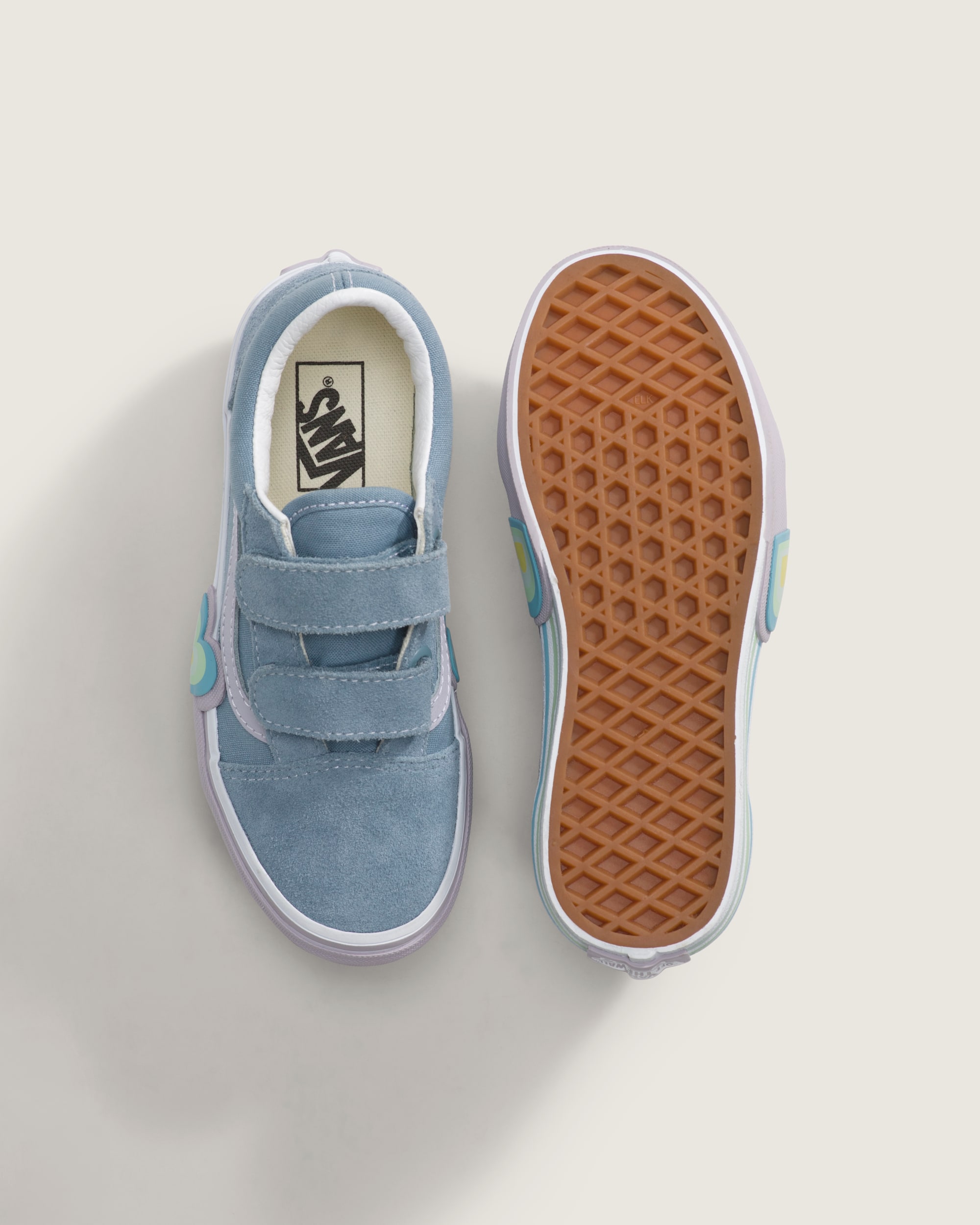 Little Kids Old Skool V Shoe VANS Citadel Blue ALT2