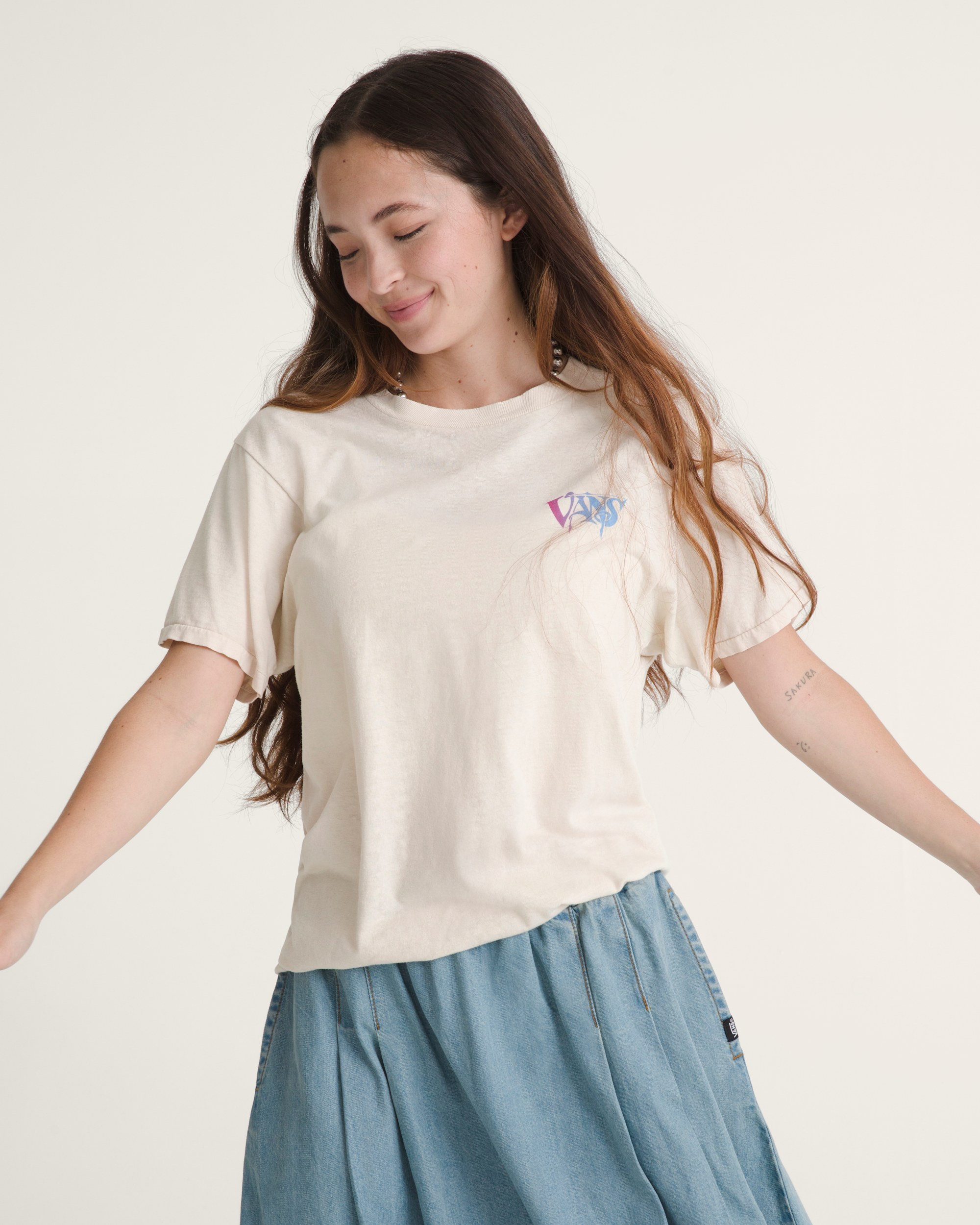 Waffle Shop Optic Eye TShirt VANS Marshmallow White ALT4