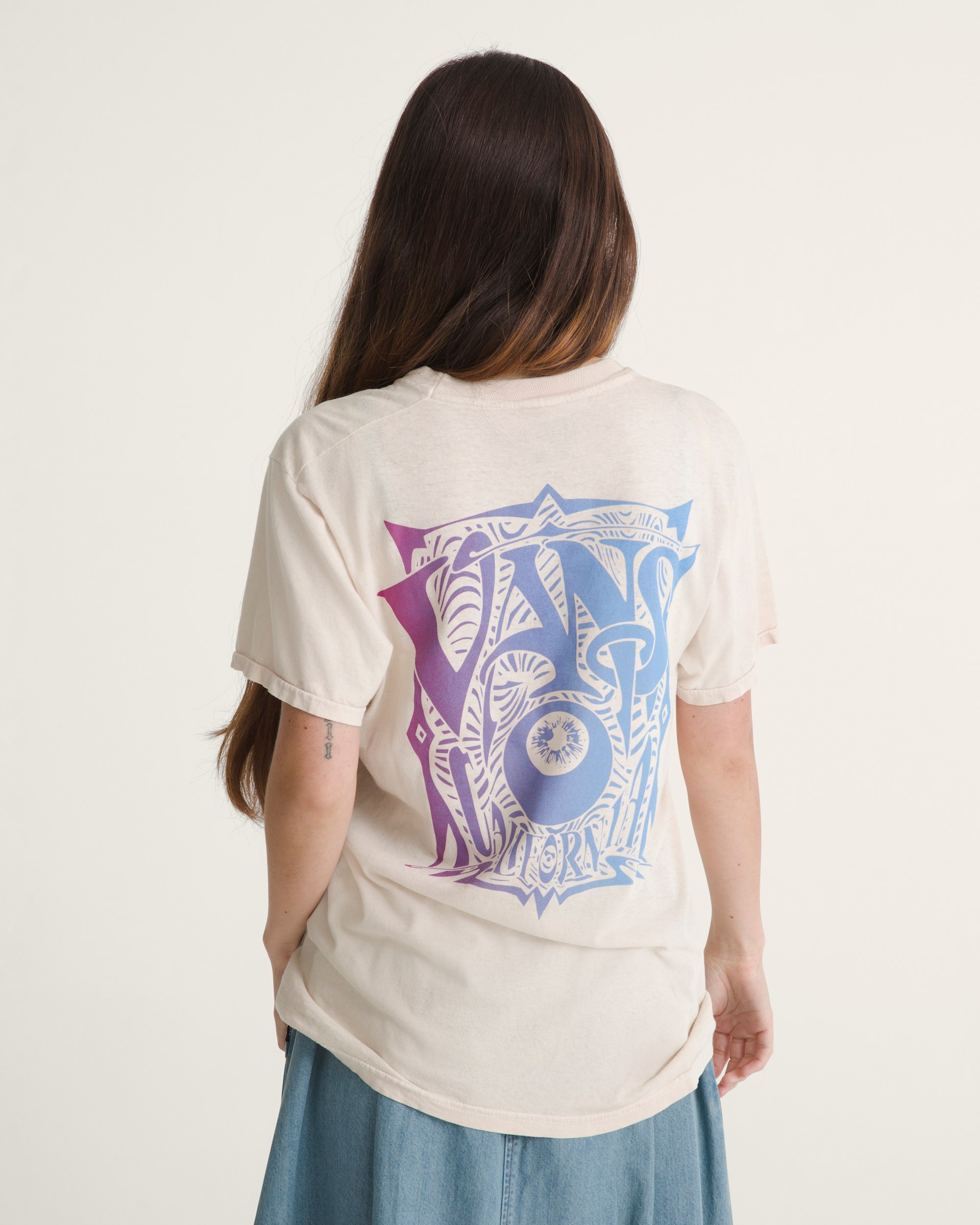 Waffle Shop Optic Eye TShirt VANS Marshmallow White ALT5