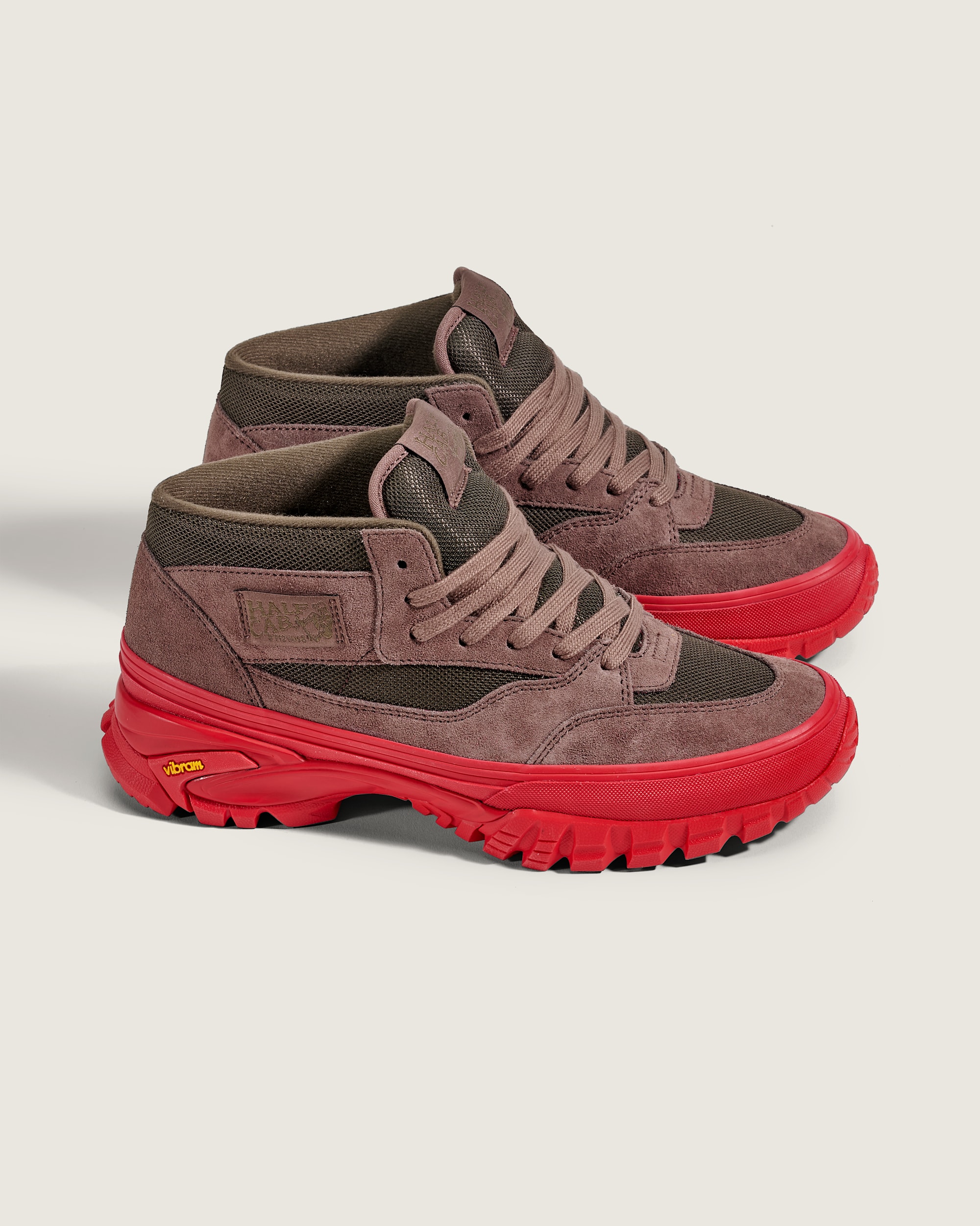 Premium Half Cab Vibram Shoe VANS Chocolate Brown ALT1