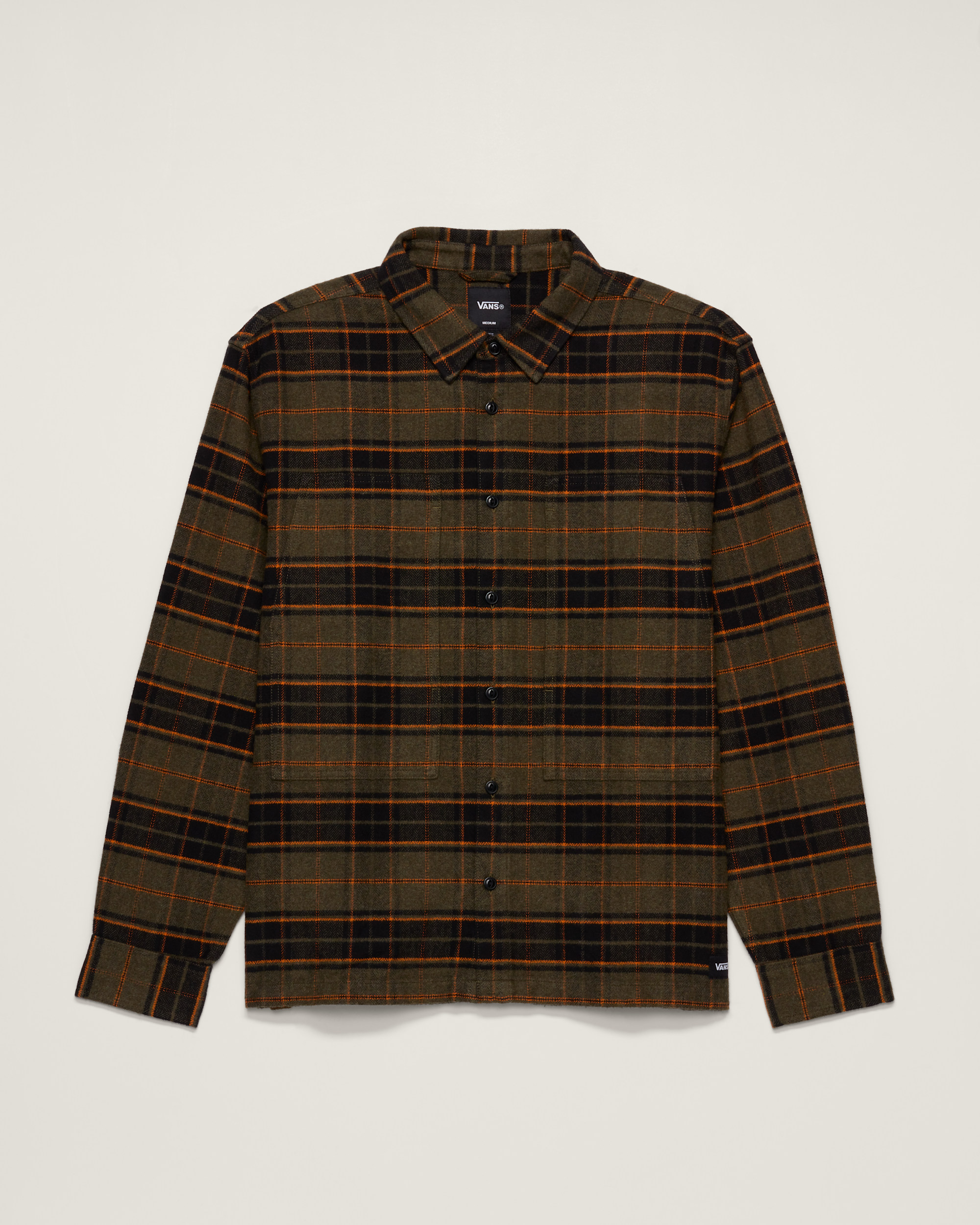 Premium Flannel Shirt VANS Grape Leaf Green HERO