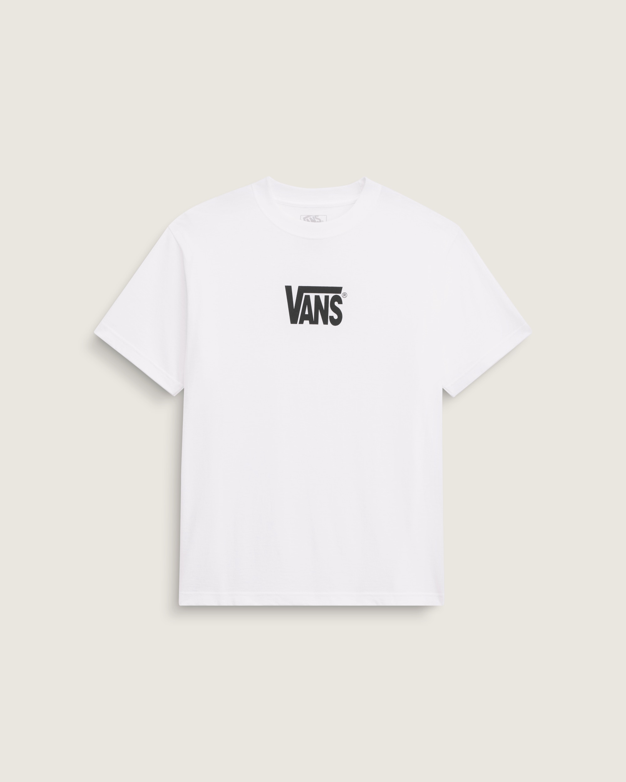 Stretch Logo TShirt VANS White  Black HERO