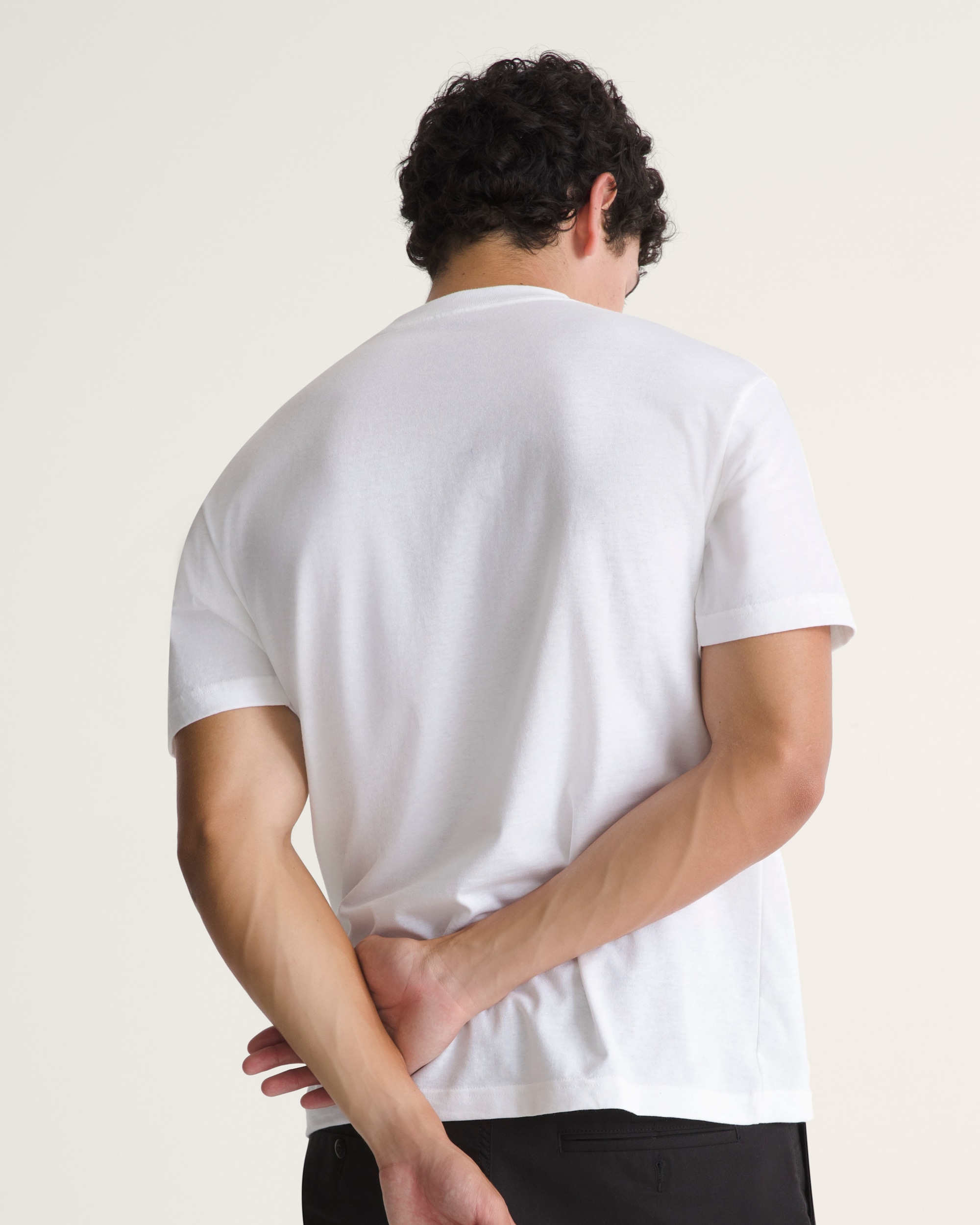 Stretch Logo TShirt VANS White  Black ALT3