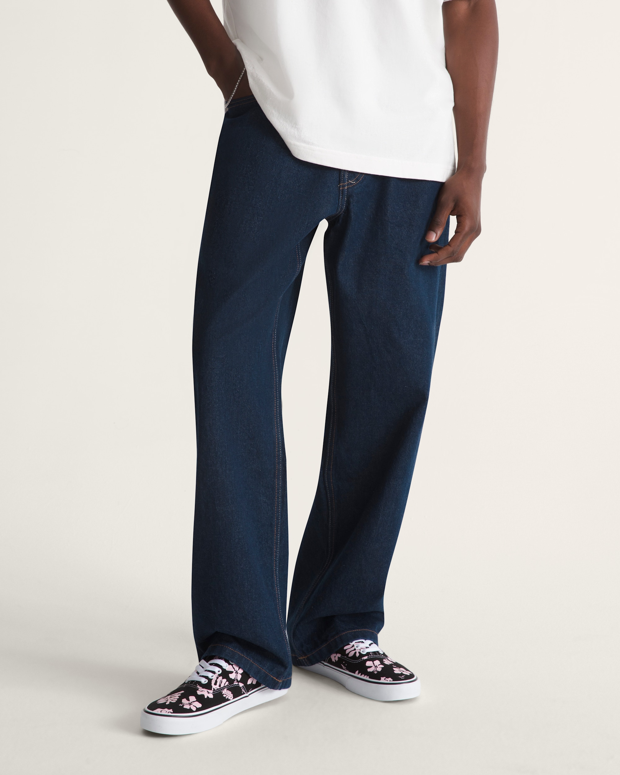 Premium Check5 Loose Denim Pants VANS Dark Rinse Blue HERO