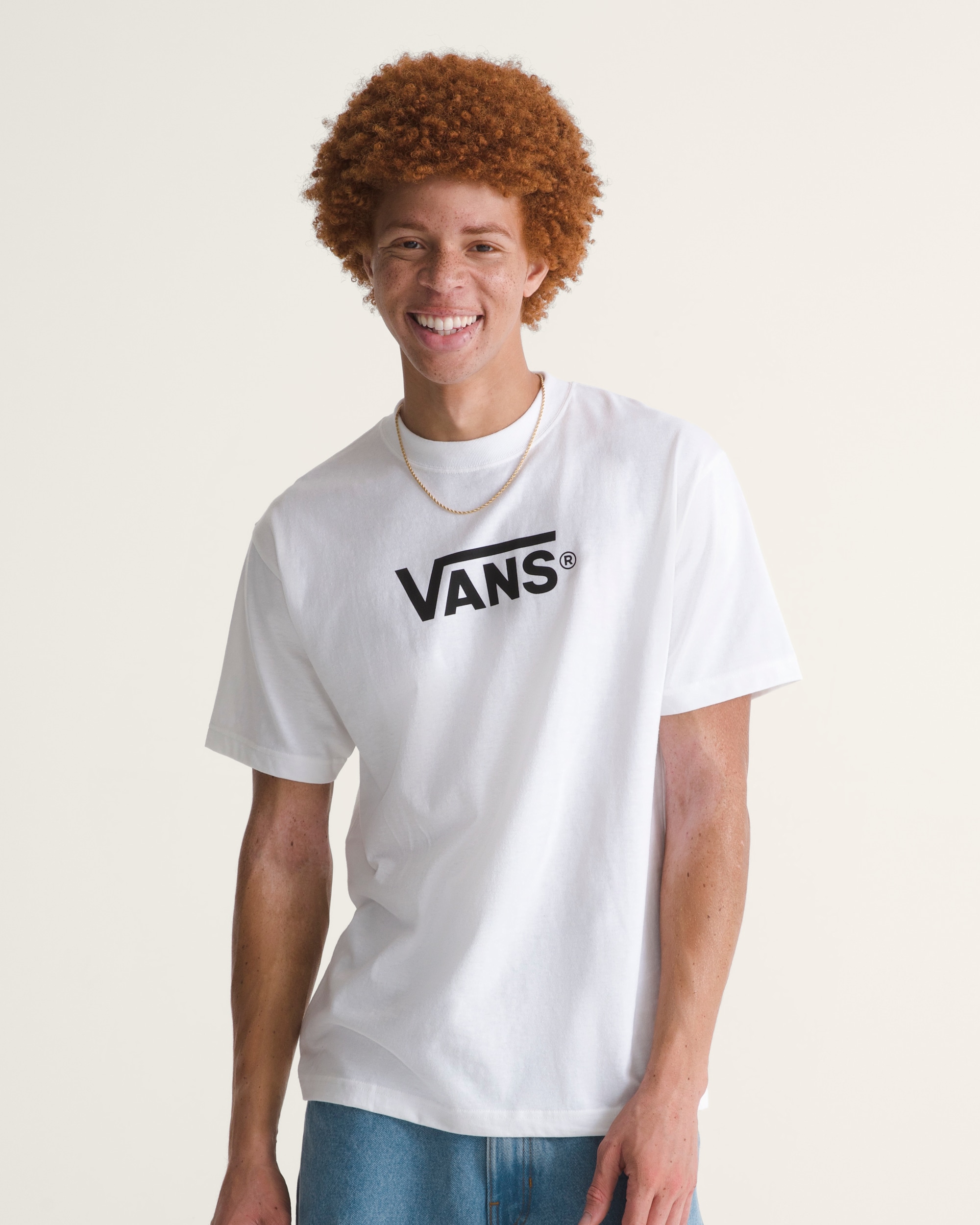 New Vans Classic TShirt VANS White  Black ALT2