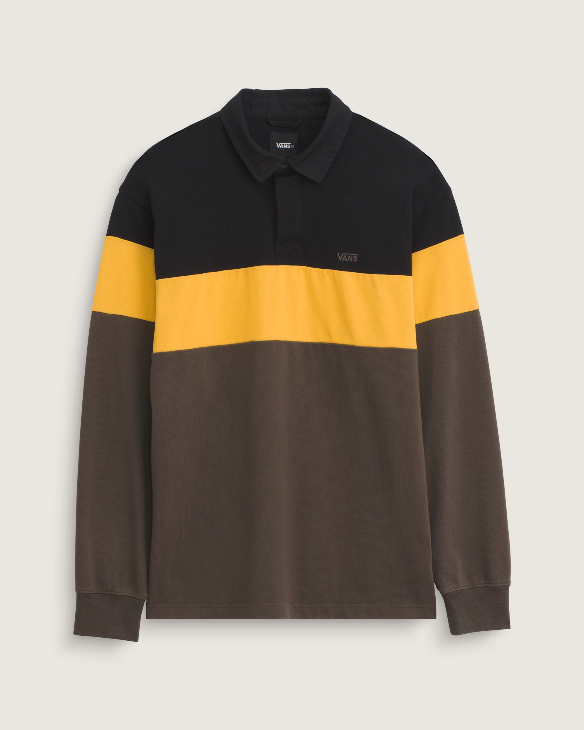Andy Rugby Long Sleeve Shirt VANS Coal Brown HERO