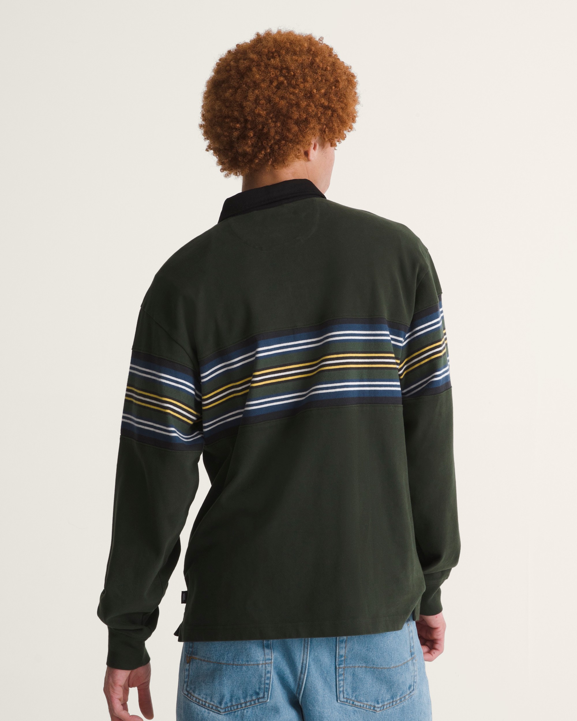 Surge Rugby Long Sleeve Shirt VANS Dried Kelp Green ALT3