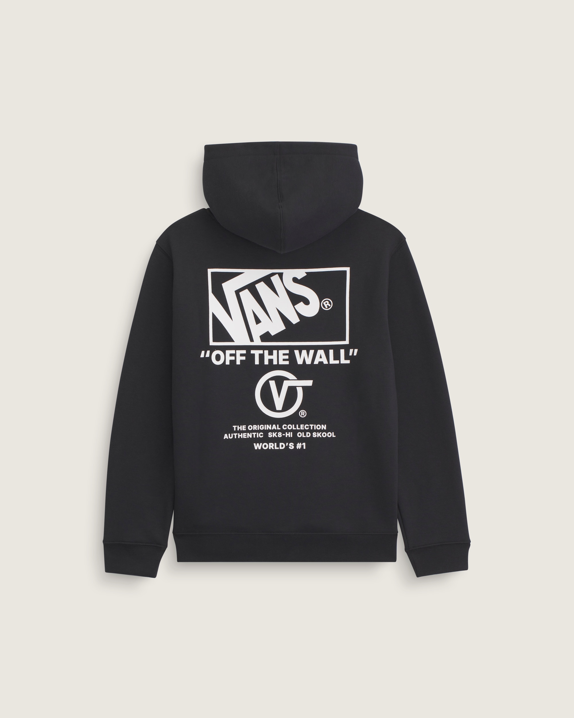 Kids Stacked Hi Pullover Hoodie VANS Black  White HERO