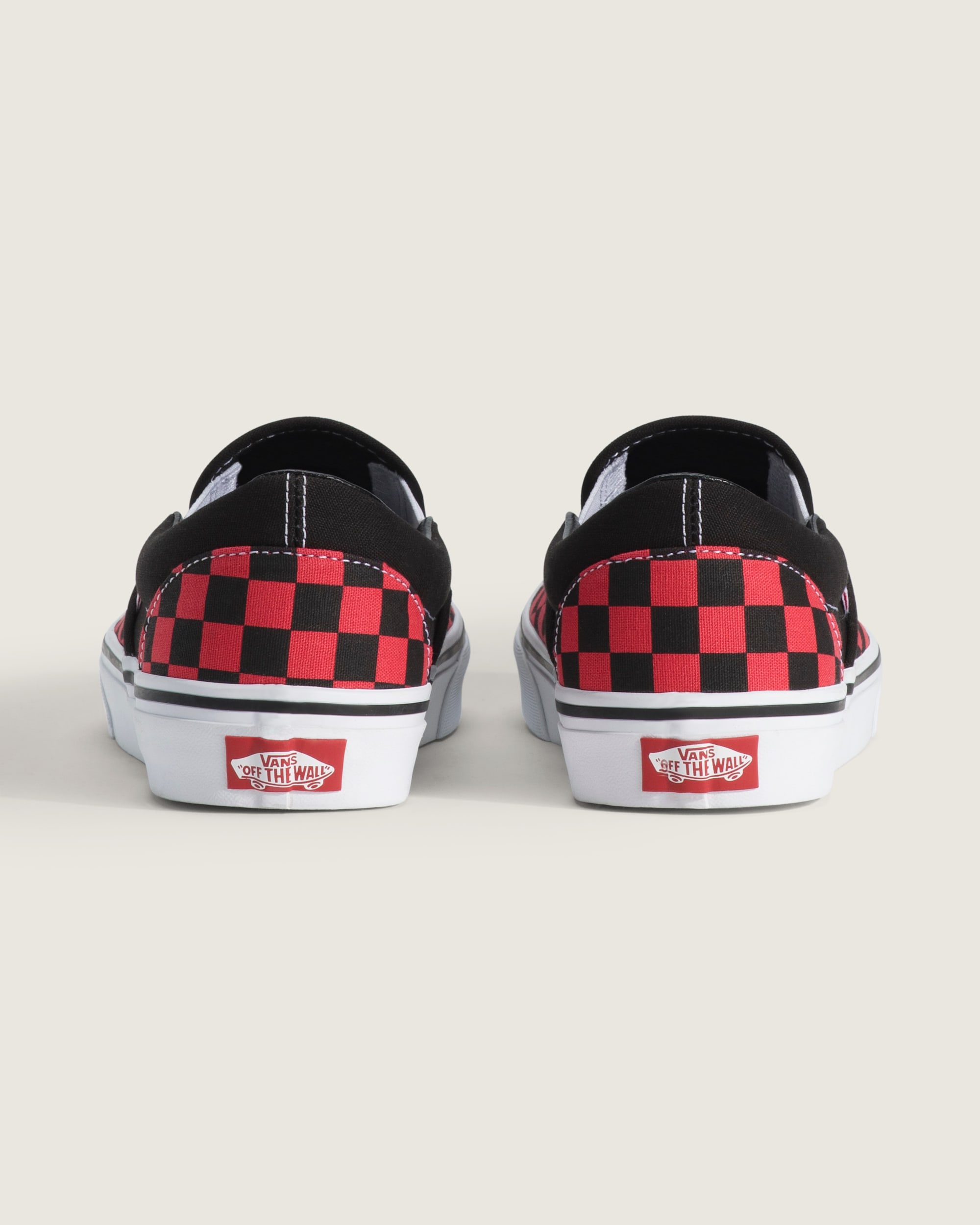 Classic SlipOn Checkerboard Shoe VANS Checkerboard Crimson Haze Red ALT3