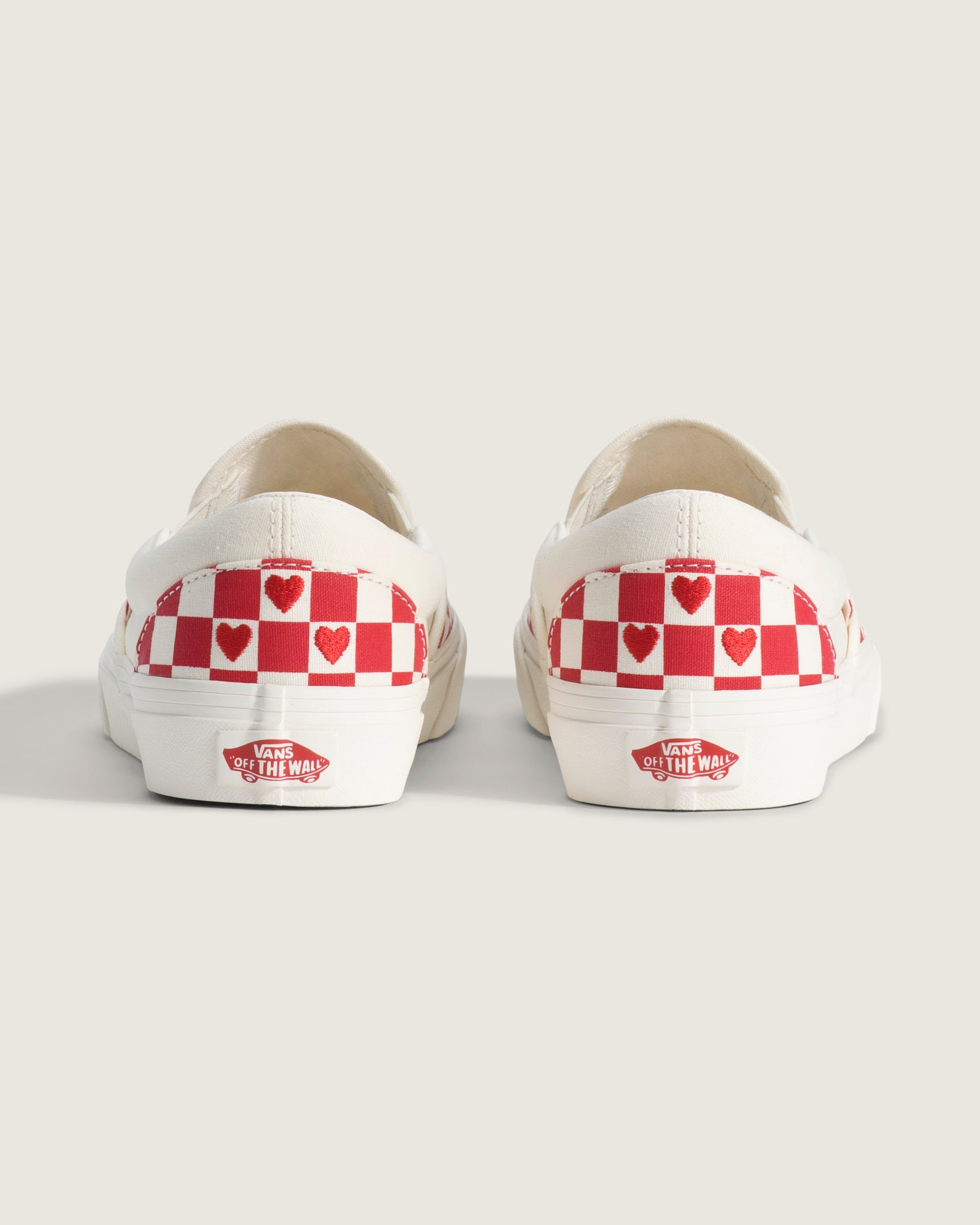 Classic SlipOn Checkerboard Shoe VANS Checkerboard Racing Red ALT3