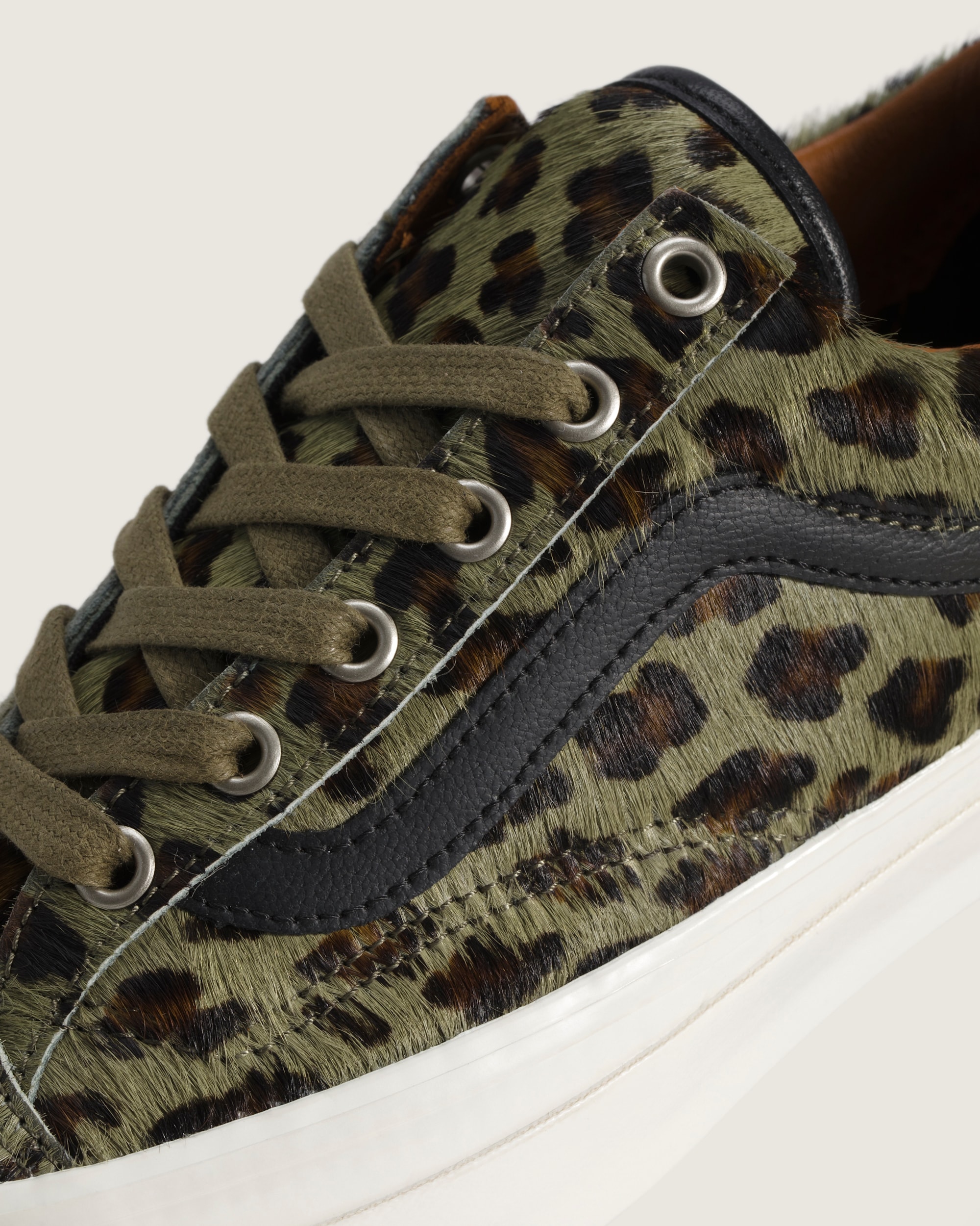 Premium Old Skool 36 Shoe VANS Cheetah Olive Green ALT4