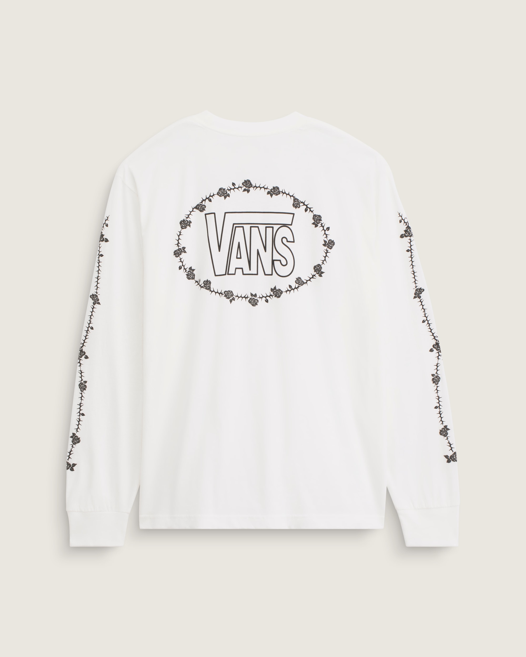 Rose and Thorns Long Sleeve TShirt VANS White ALT1