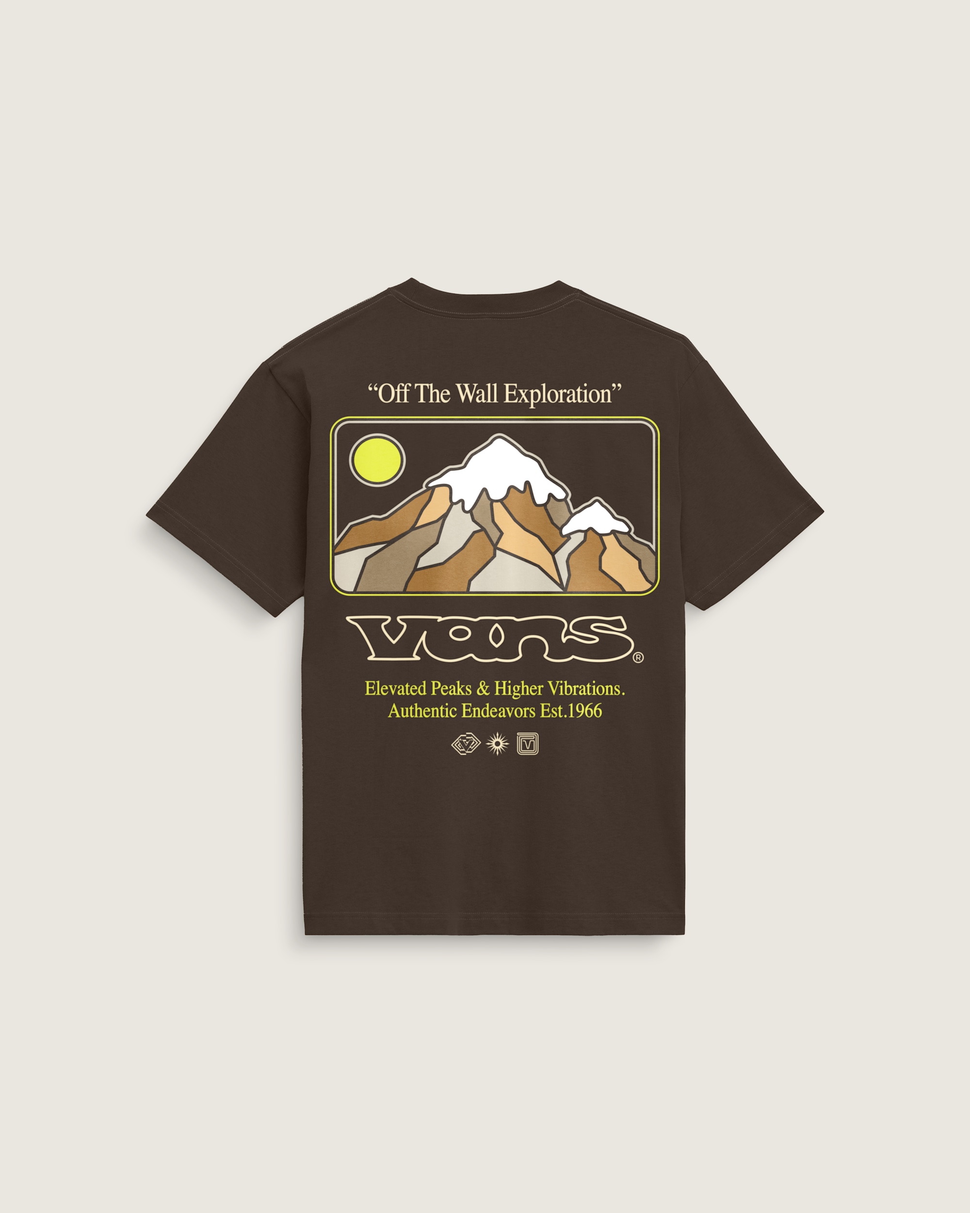 Elevated Peaks TShirt VANS Demitasse Brown HERO