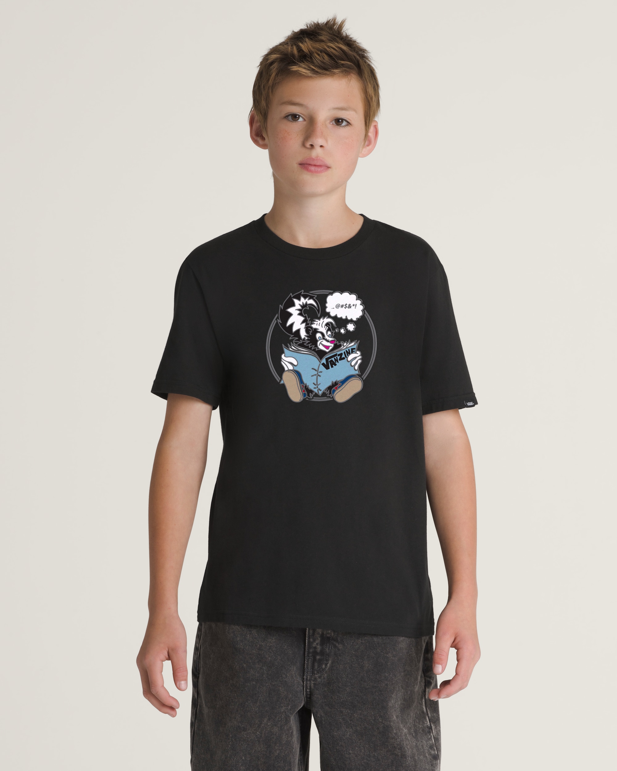 Kids Stinkin Reading TShirt VANS Black ALT1