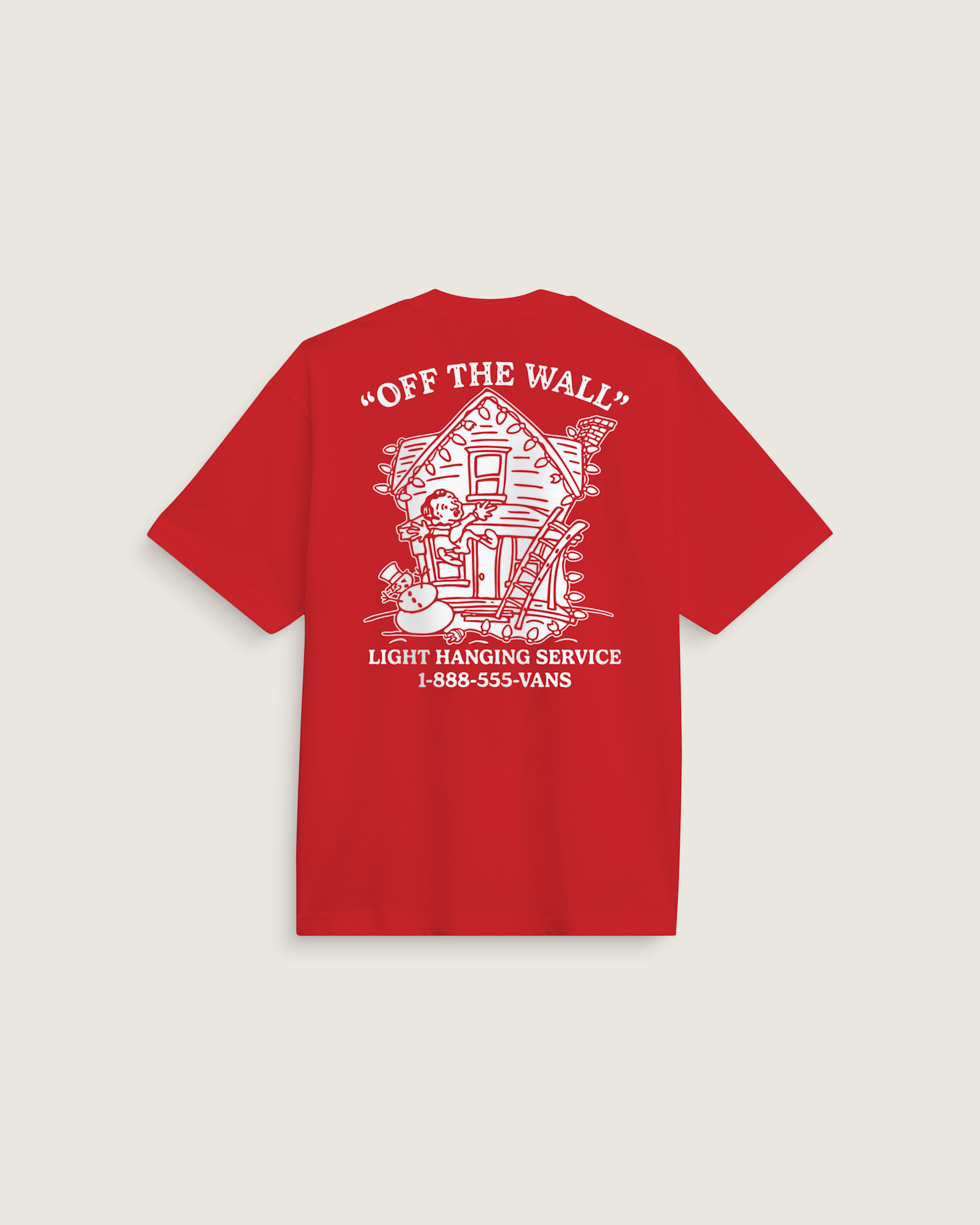 Deck the Walls TShirt VANS Red HERO