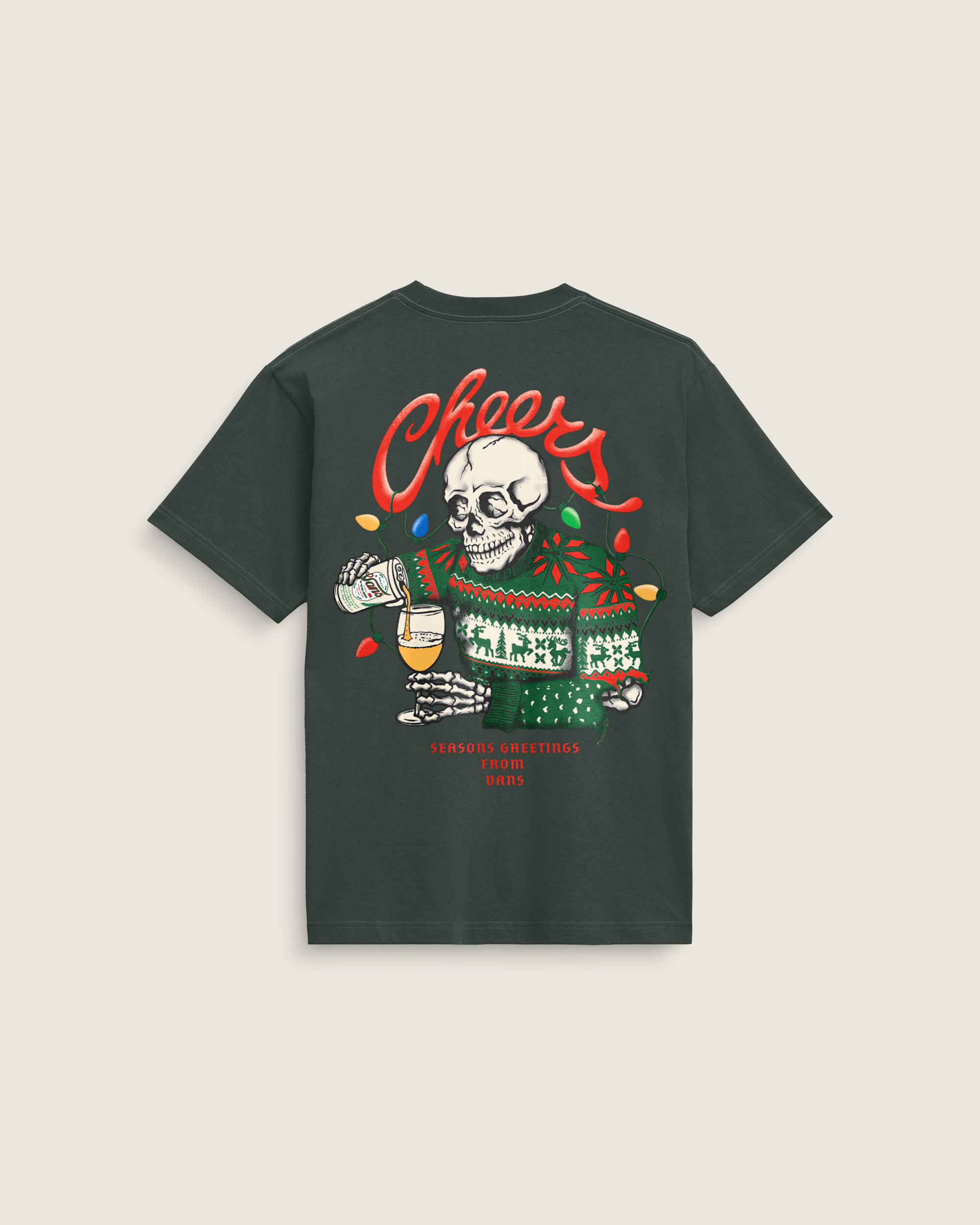 Seasons Greetings TShirt VANS Green HERO