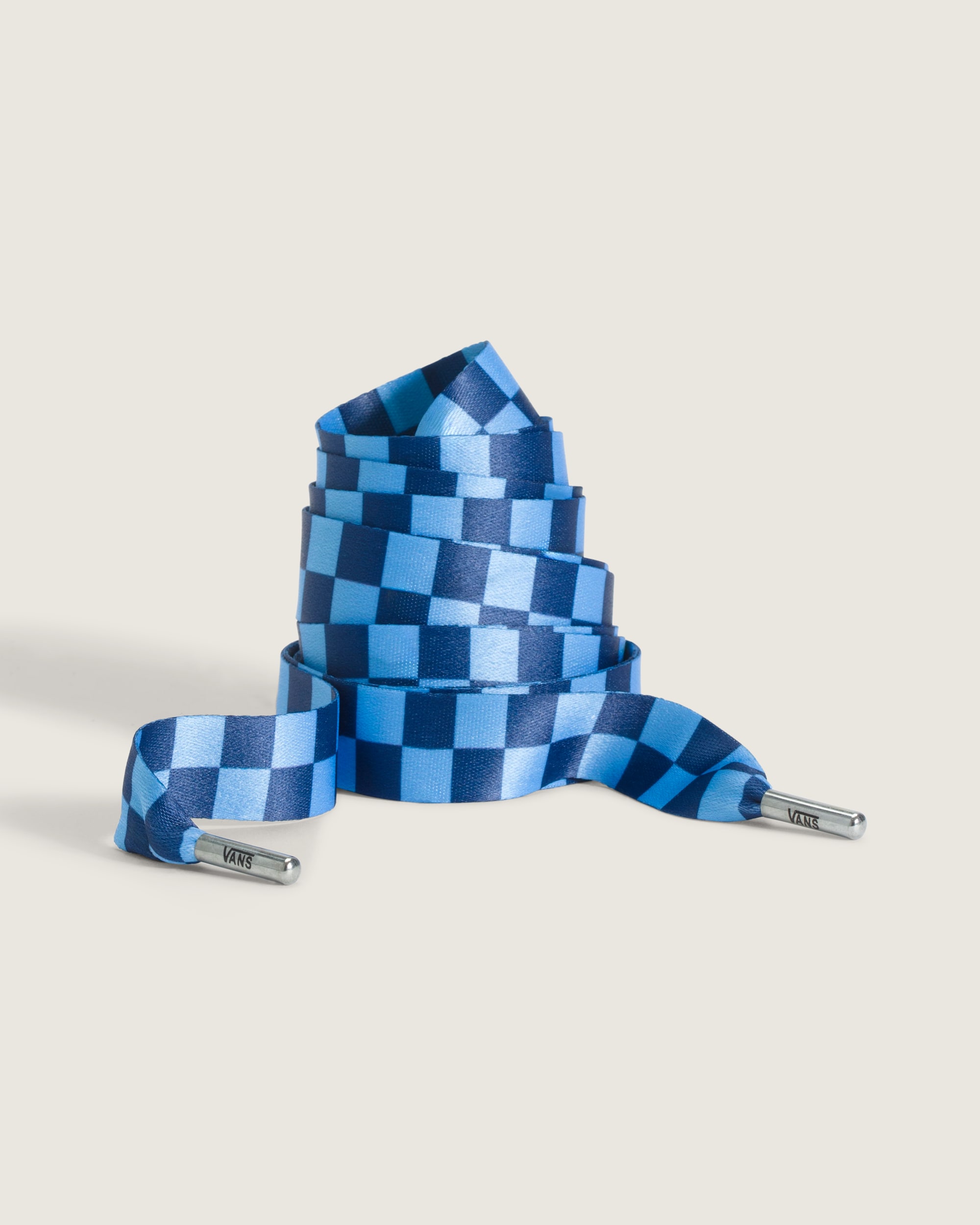 Waffle Shop Checker Shoelace VANS Blue HERO