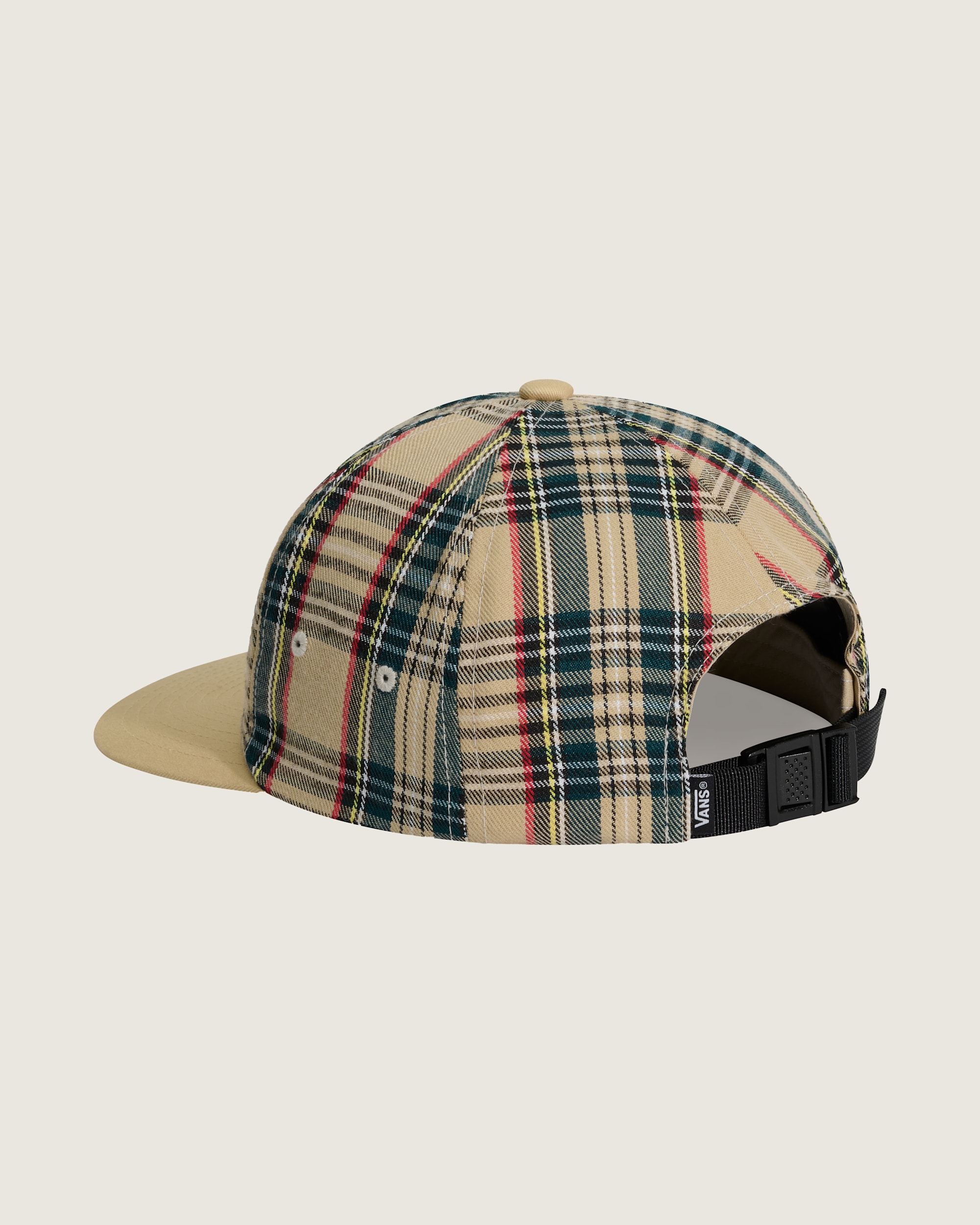 Drop V Plaid Jockey Hat VANS Oatmeal Beige ALT2
