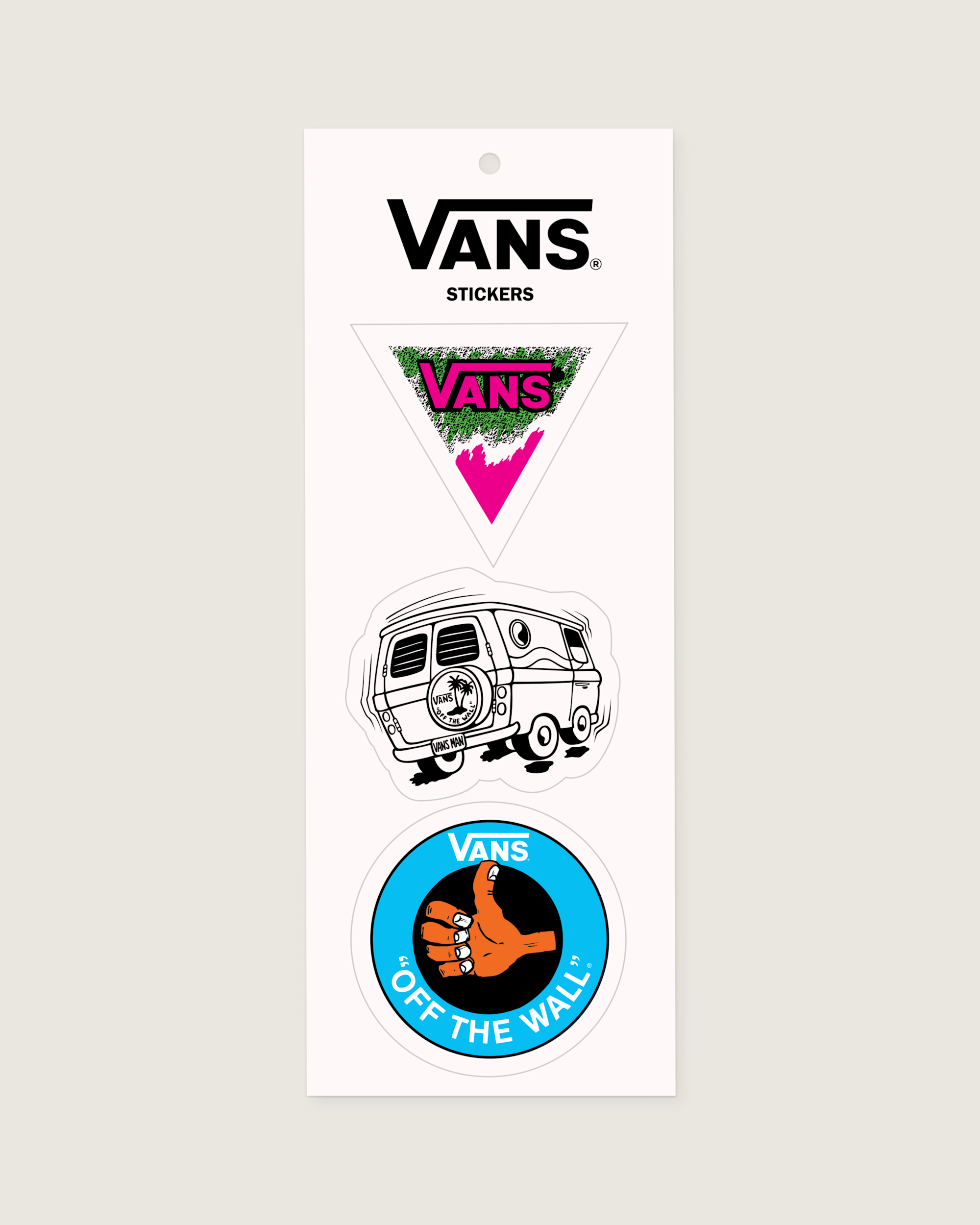 Waffle Shop Thumbs Up Sticker Sheet VANS Blue  Pink HERO