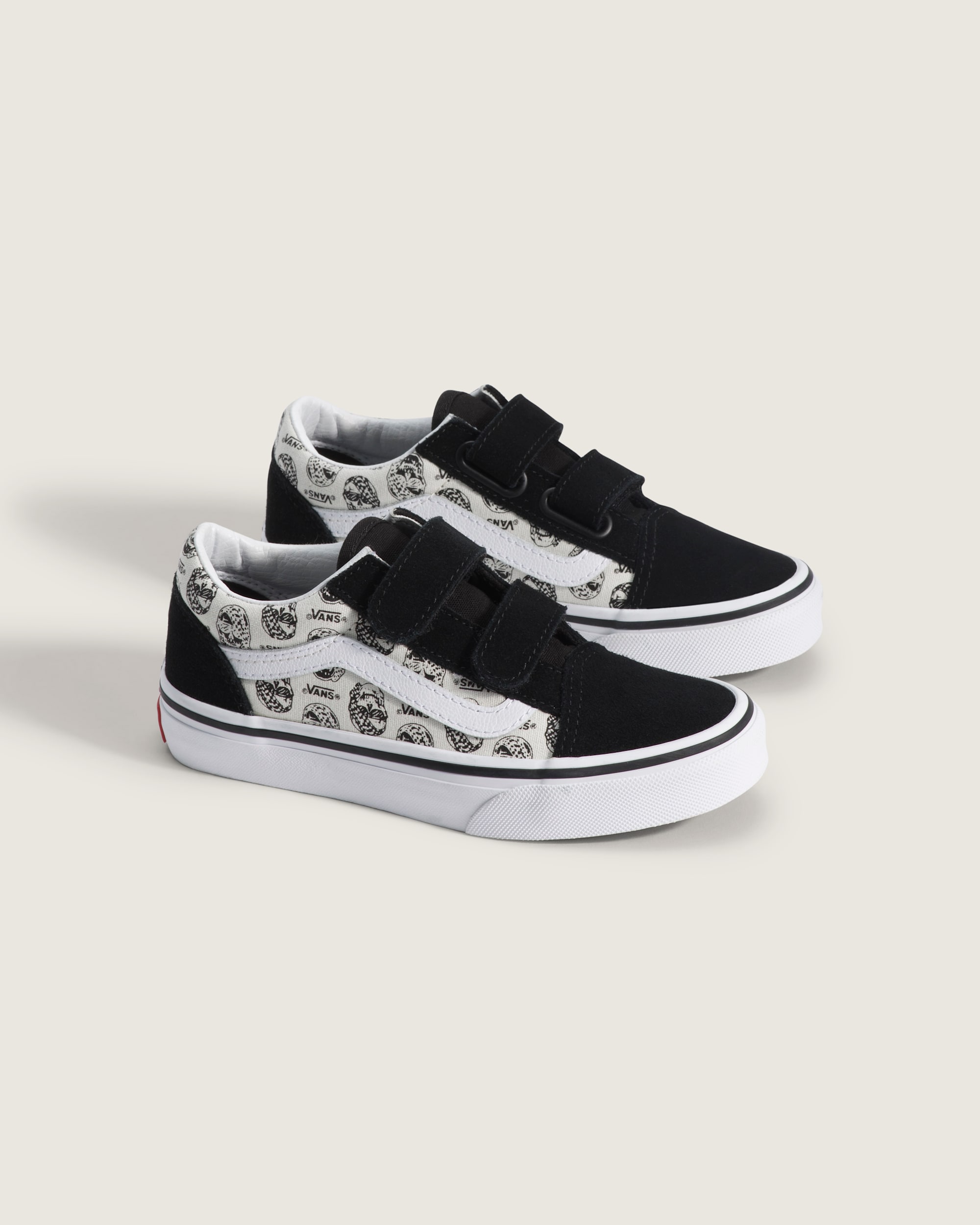 Little Kids Old Skool V Shoe VANS Black  White ALT1