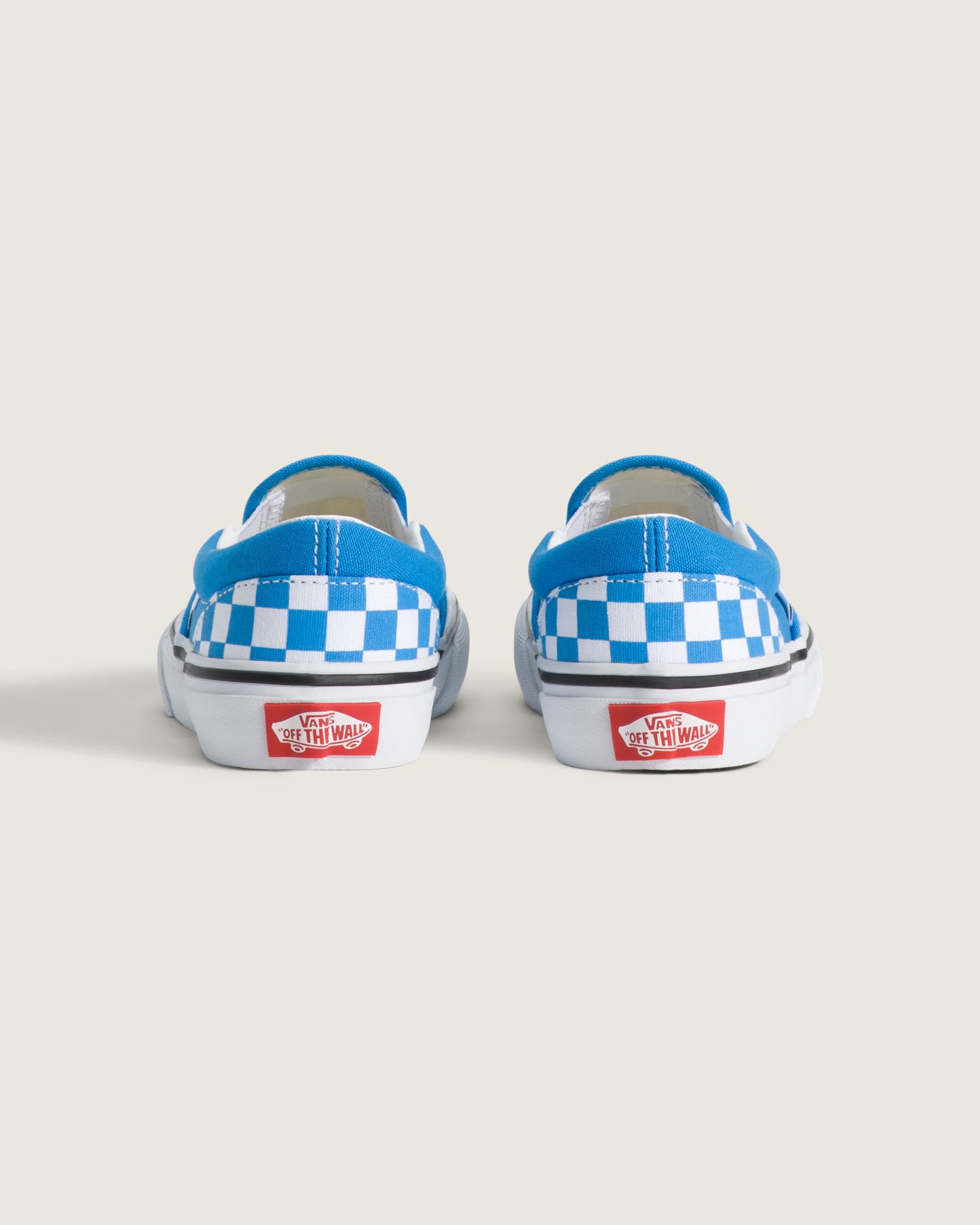 Little Kids Classic SlipOn Checkerboard Shoe VANS Checkerboard Bright Azure Blue ALT3