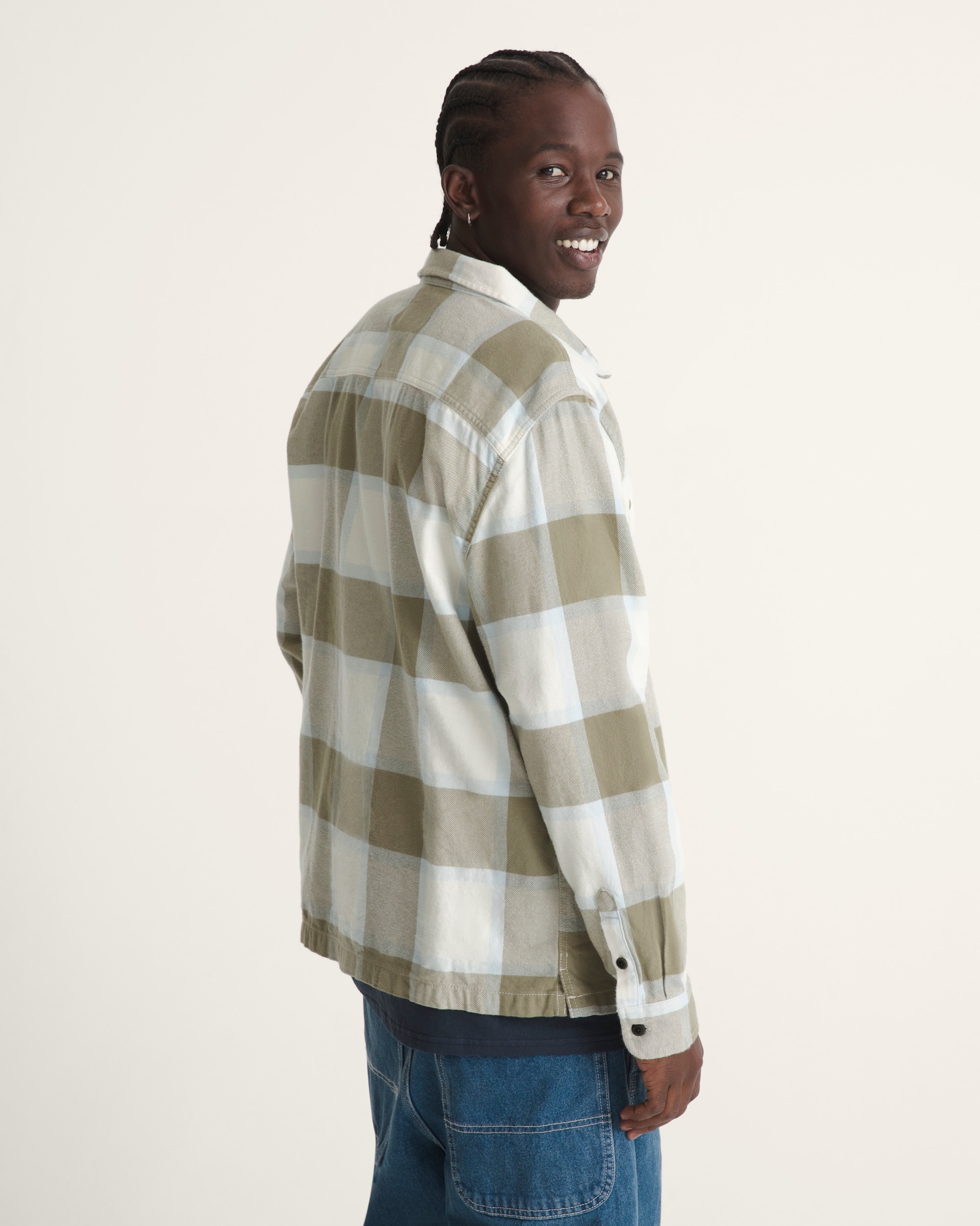 Larkspur Flannel Shirt in Turtledove White | Vans