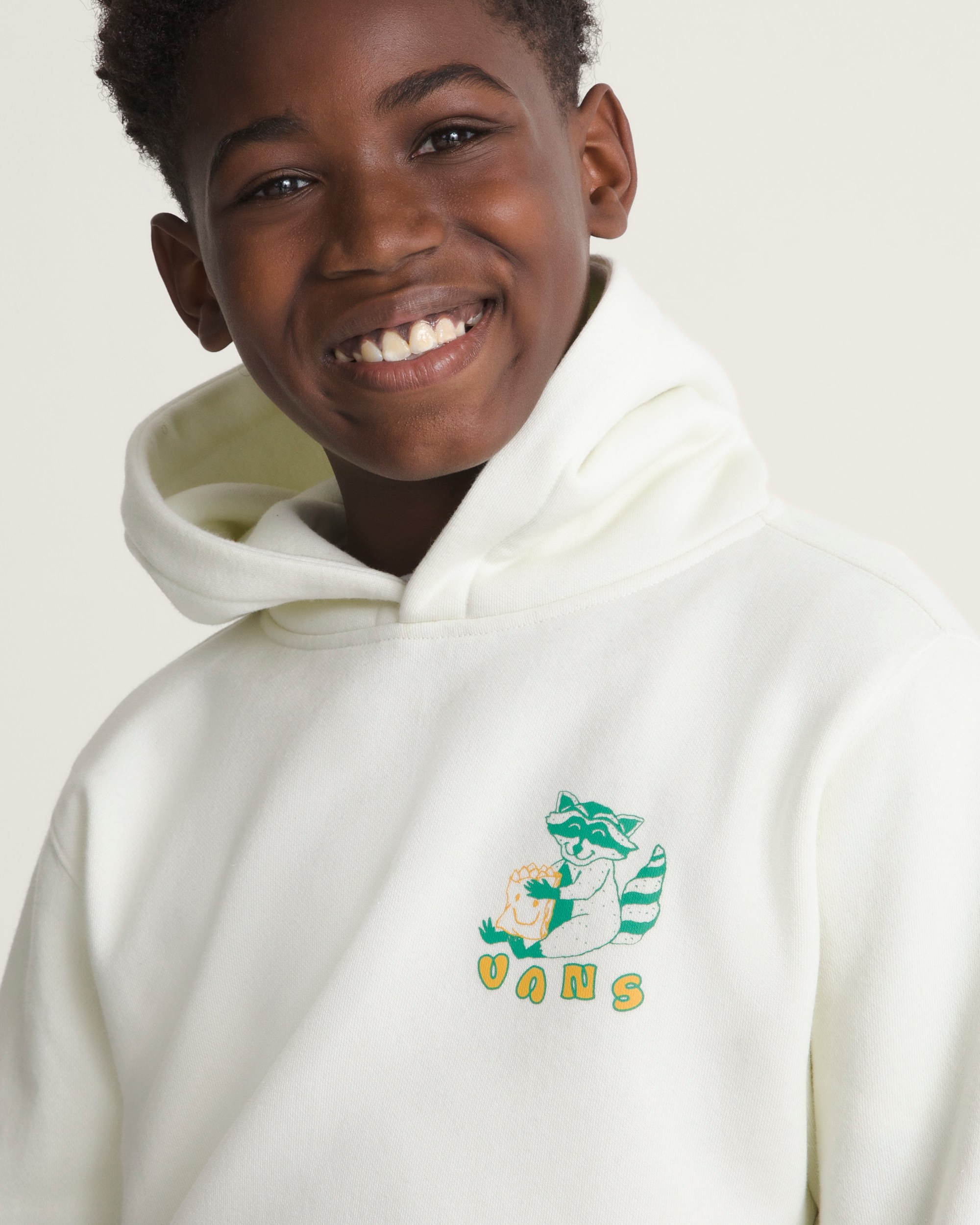 Kids Lazy Daze Pullover Sweatshirt VANS Marshmallow White ALT4