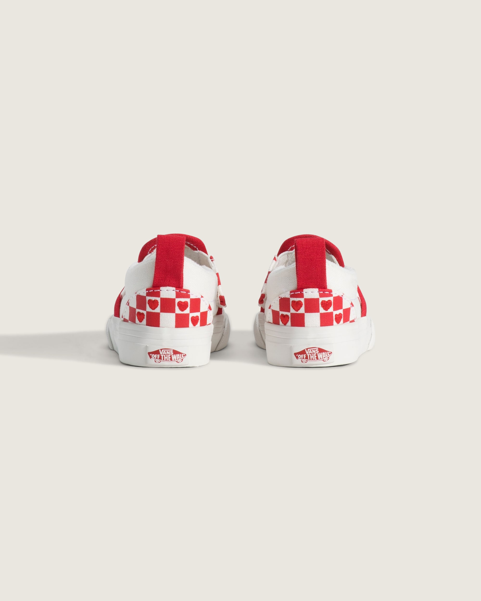 Toddler Classic SlipOn V Checkerboard Shoe VANS Checkerboard Racing Red  True White ALT3