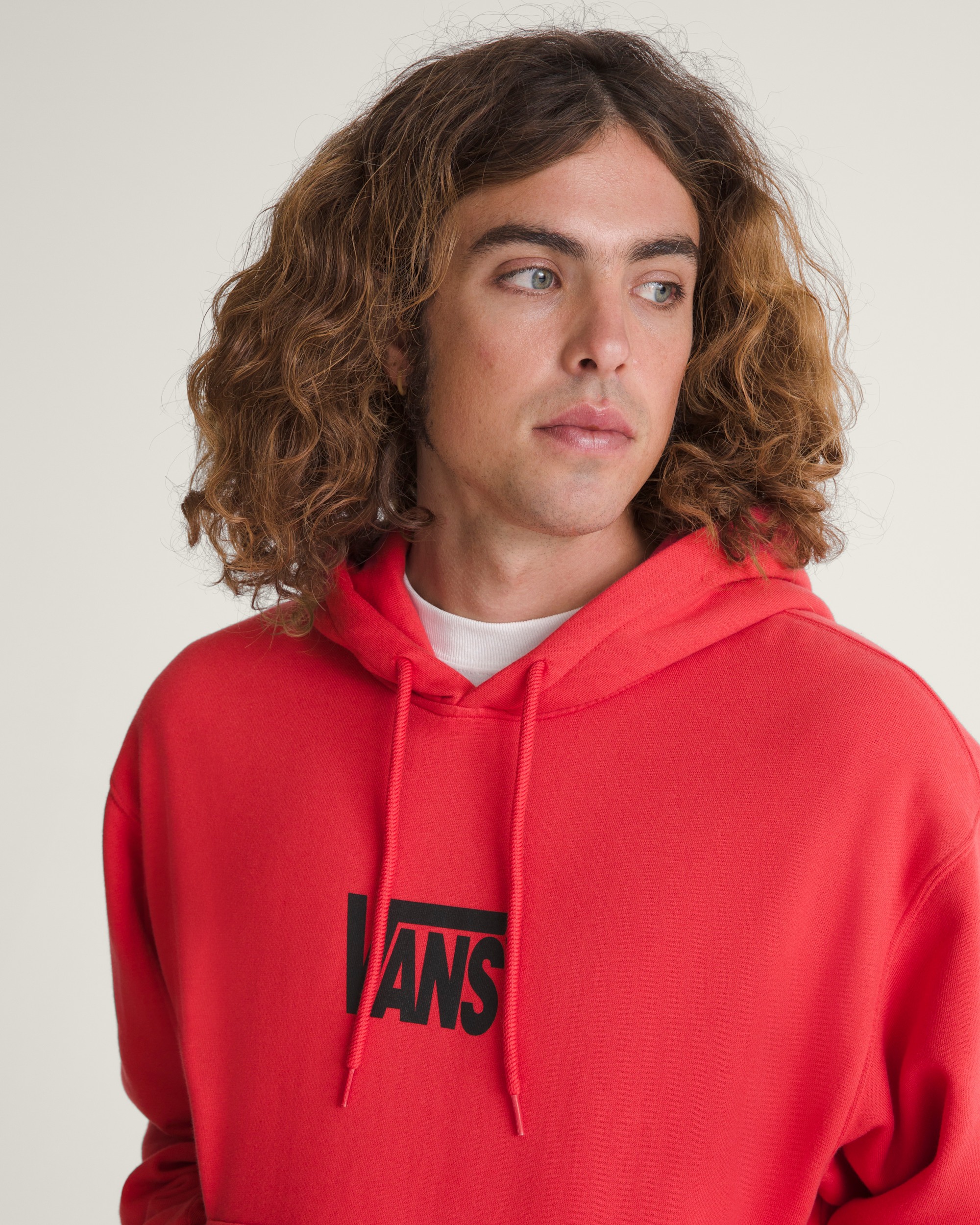 Stretch Logo Pullover Hoodie VANS Crimson Haze Red ALT5