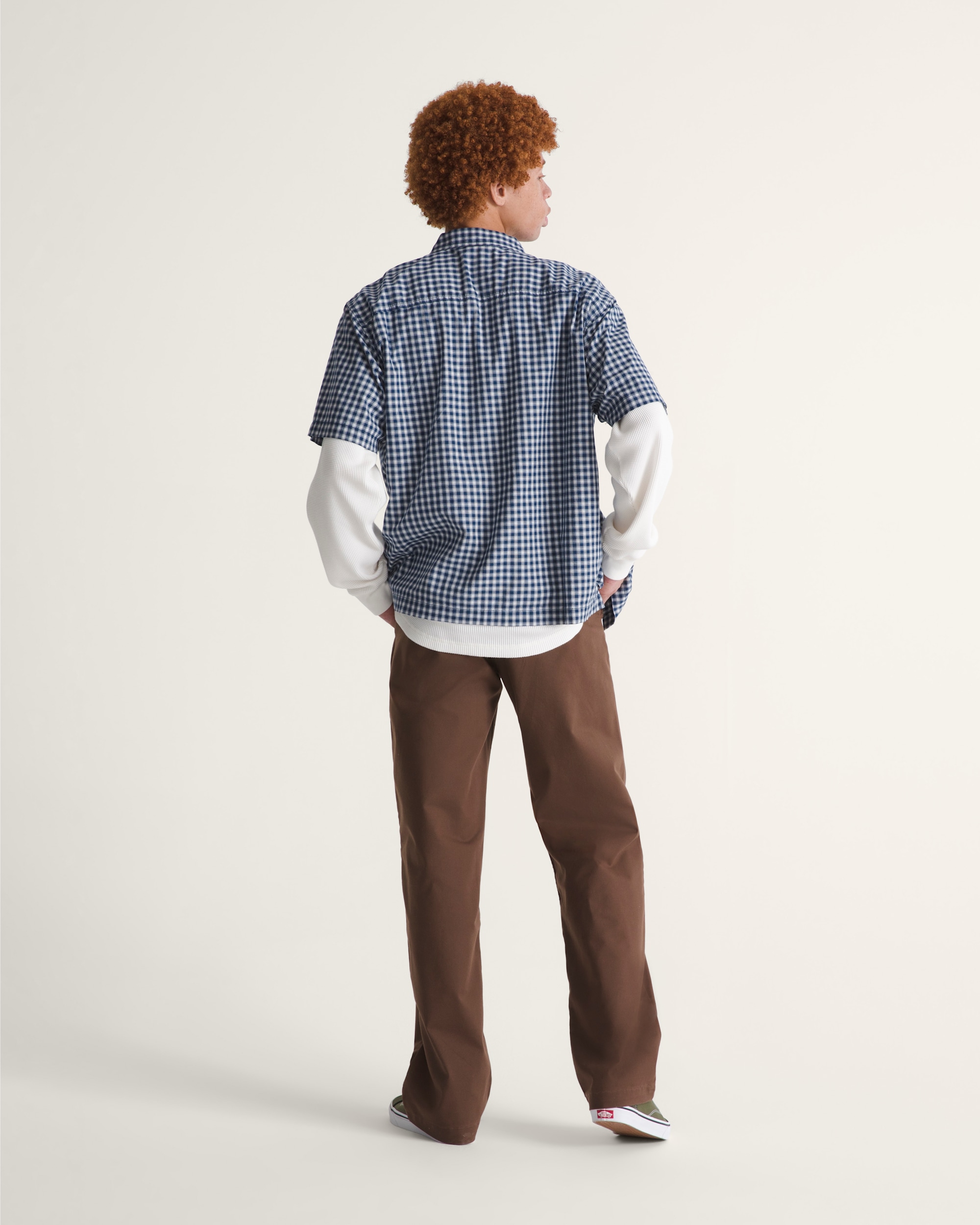 Authentic Chino Straight Pants VANS Vintage Cocoa Brown ALT4