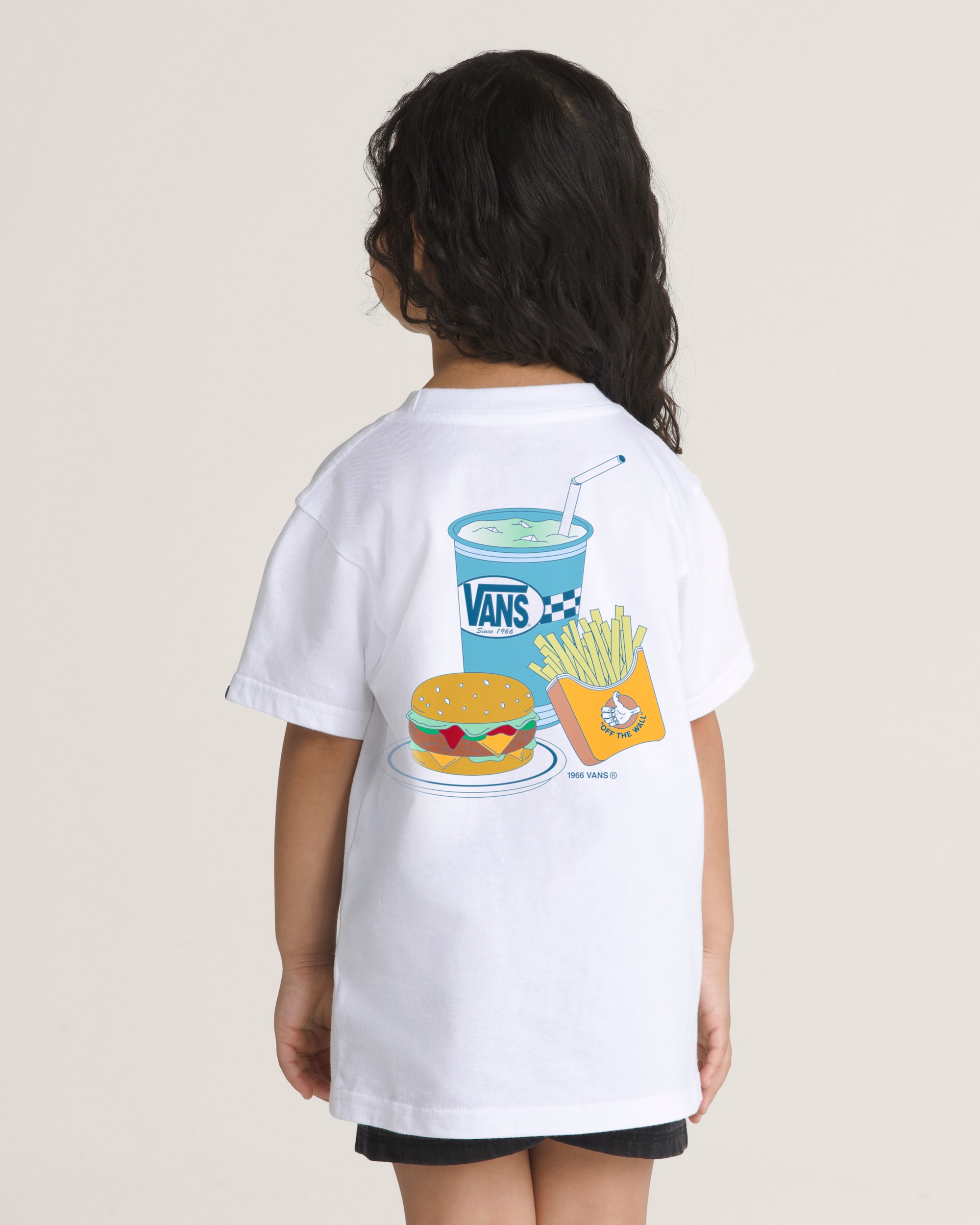 Little Kids Mealin and Dealin TShirt VANS White ALT2