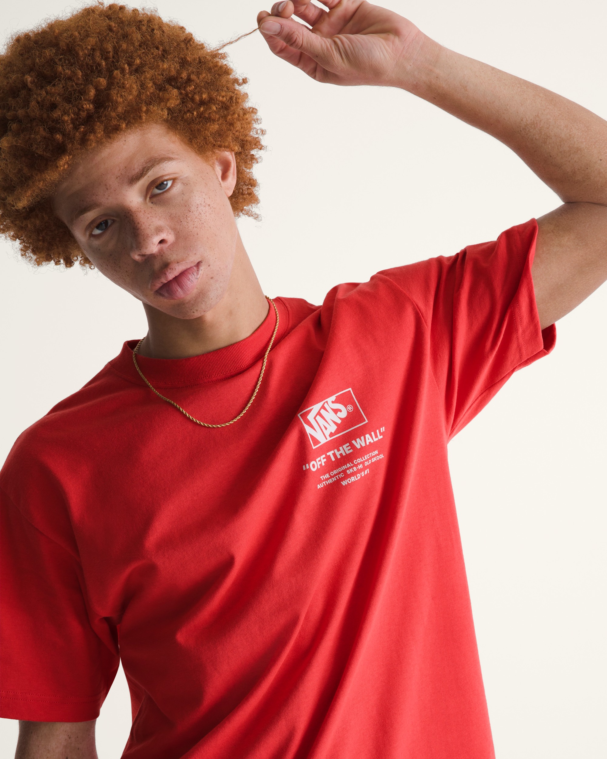 Stacked Hi TShirt VANS Crimson Haze Red ALT4