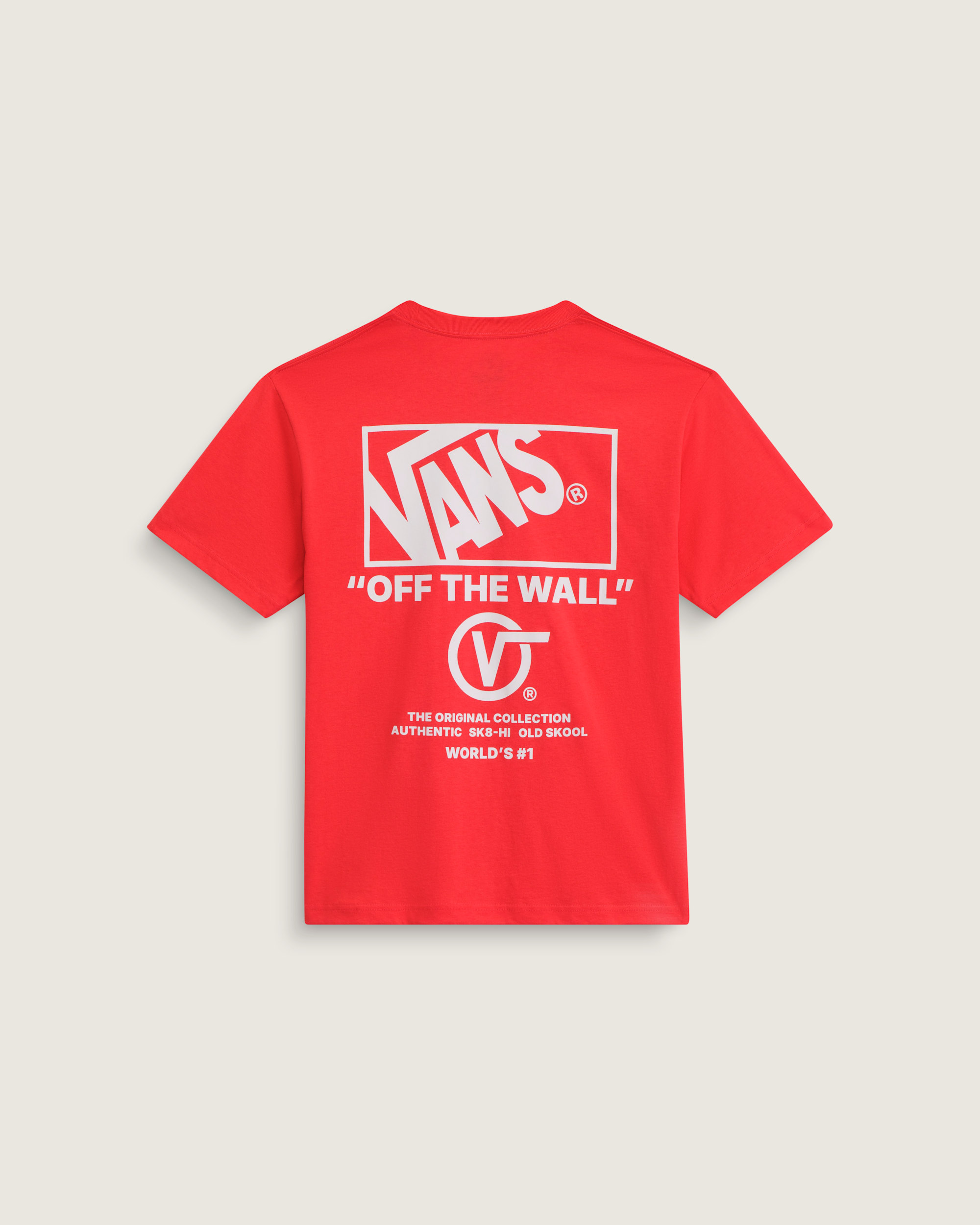 Stacked Hi TShirt VANS Crimson Haze Red HERO