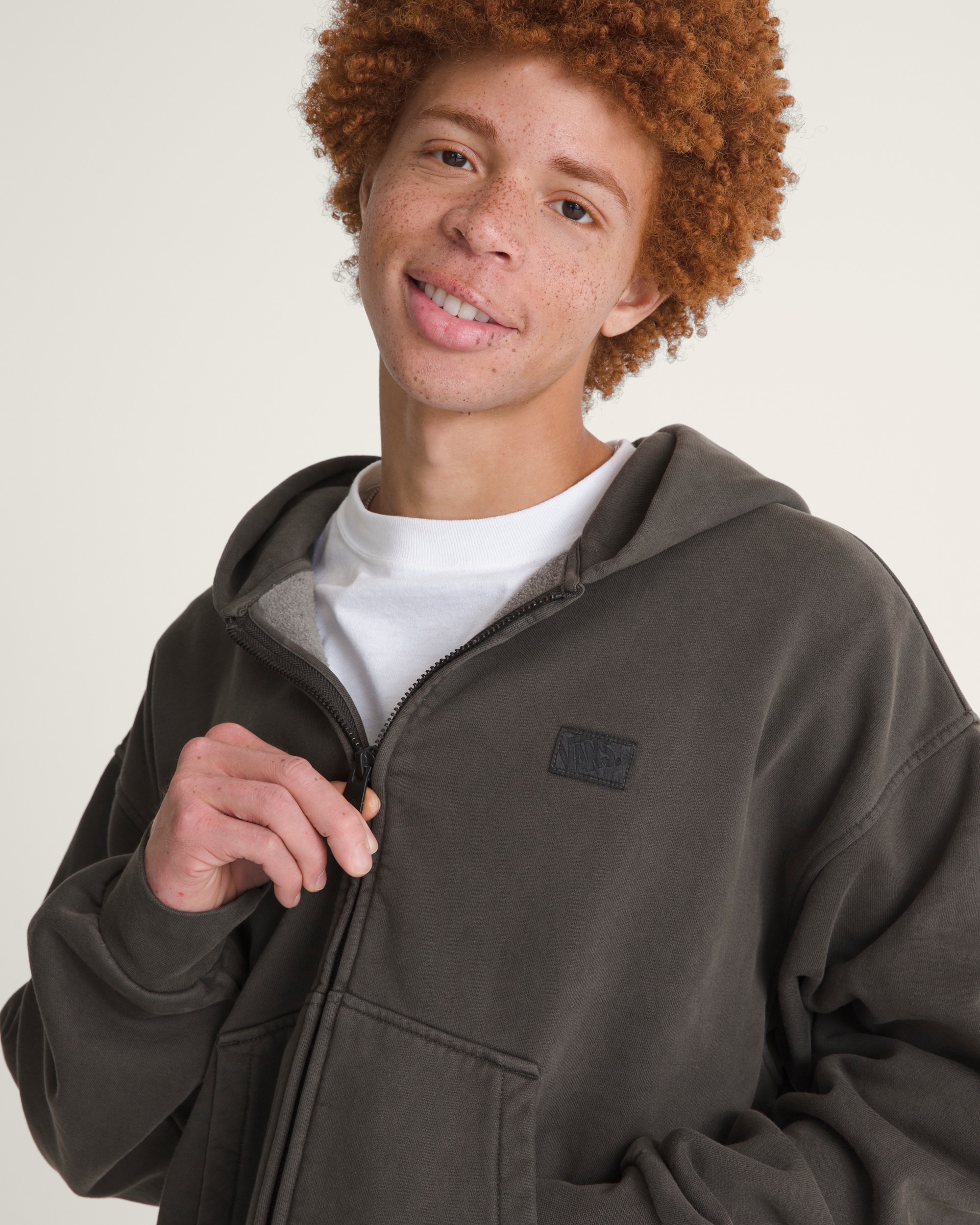 Premium Zip Hoodie VANS Faded Black ALT4