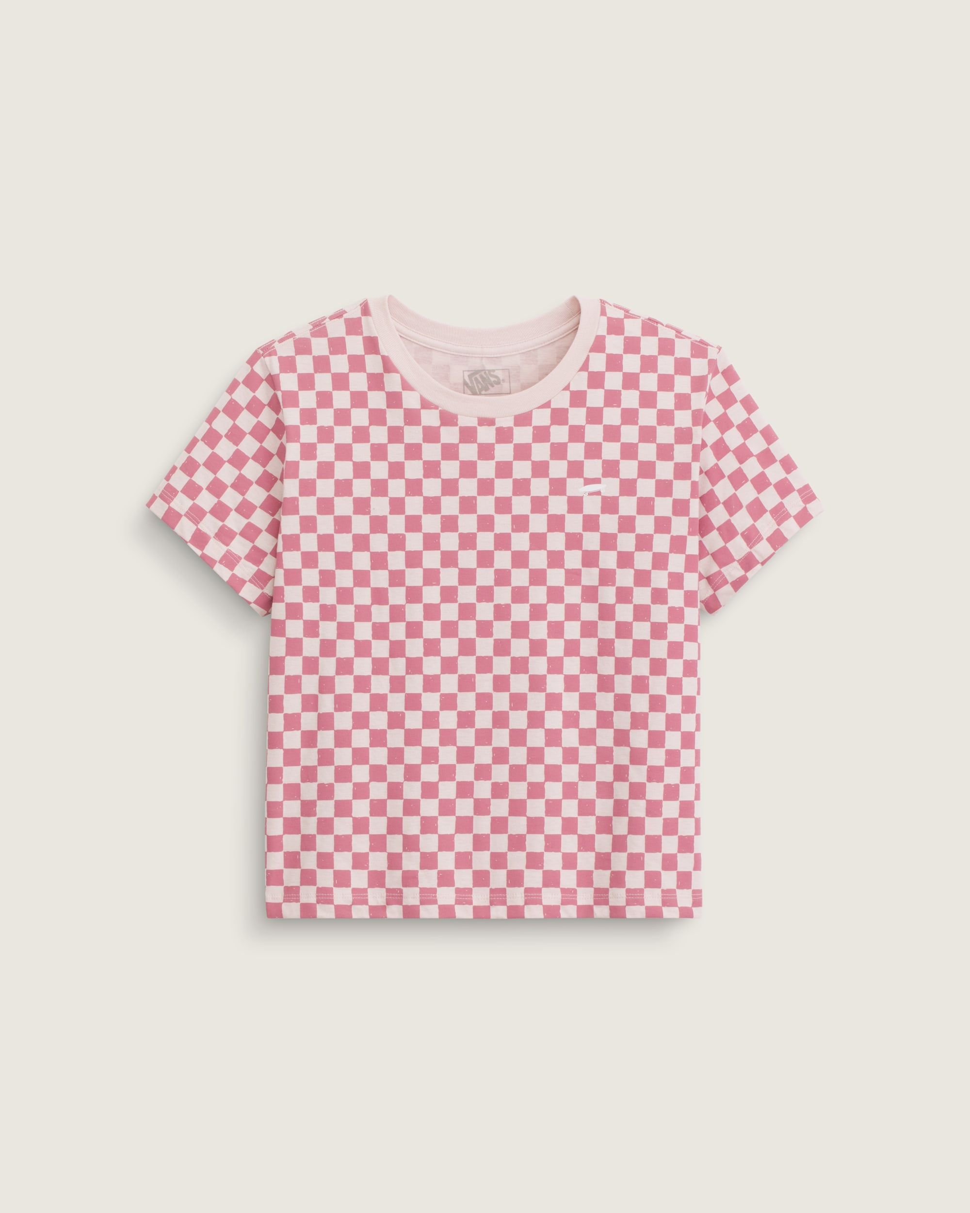 Salton Checkerboard TShirt VANS Sepia Rose Pink HERO