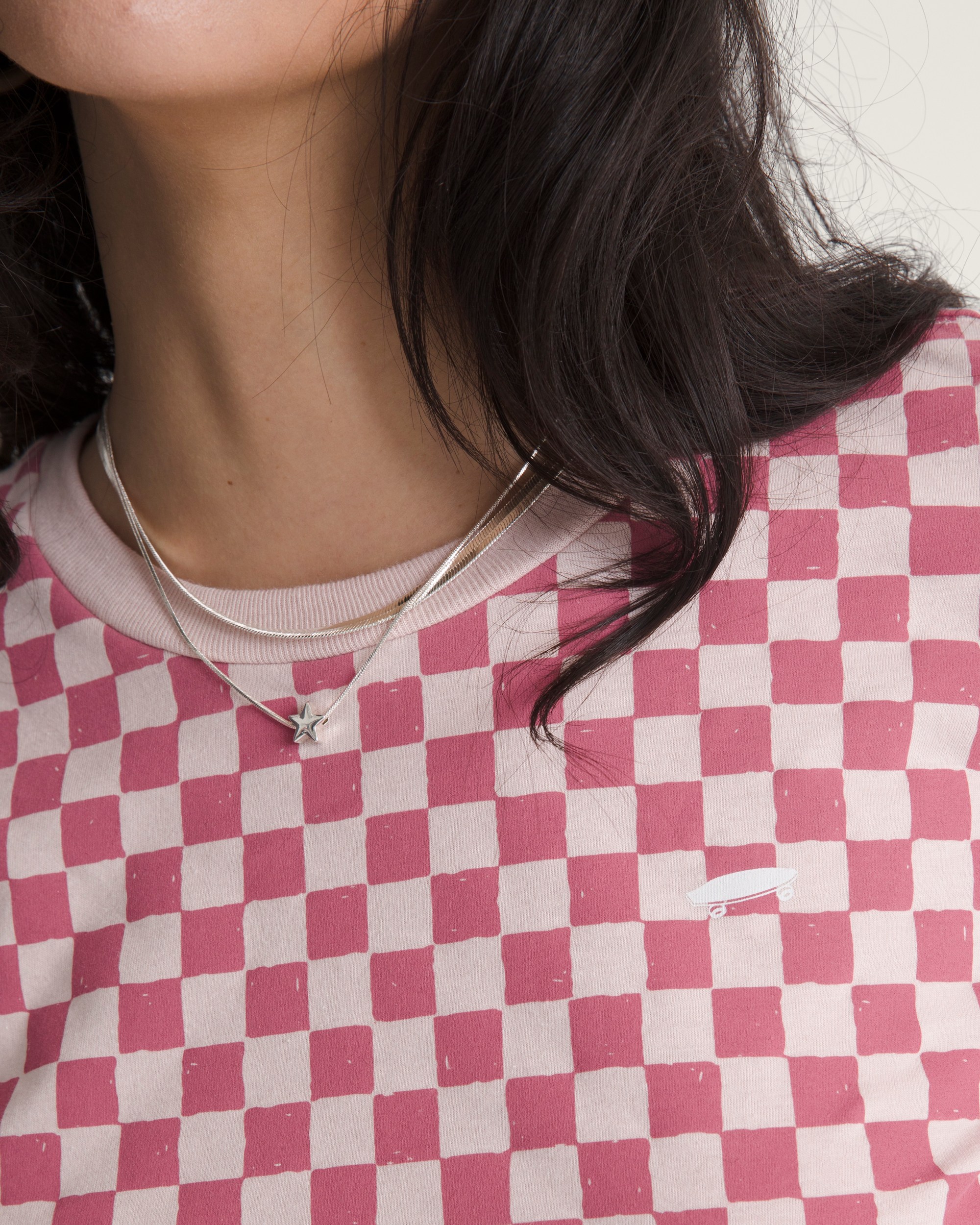 Salton Checkerboard TShirt VANS Sepia Rose Pink ALT4