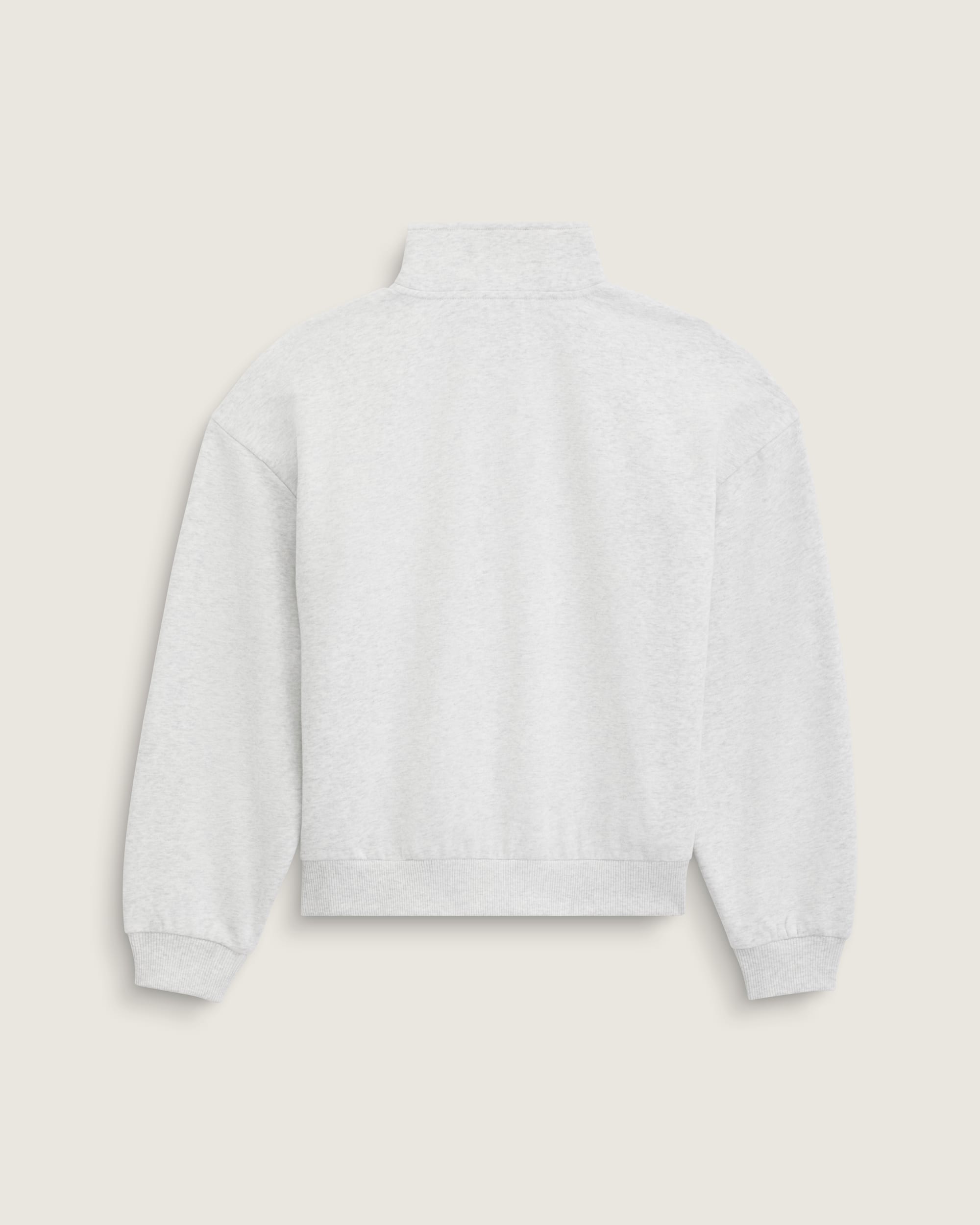 Script Logo Mock Neck Sweatshirt VANS White Heather ALT1