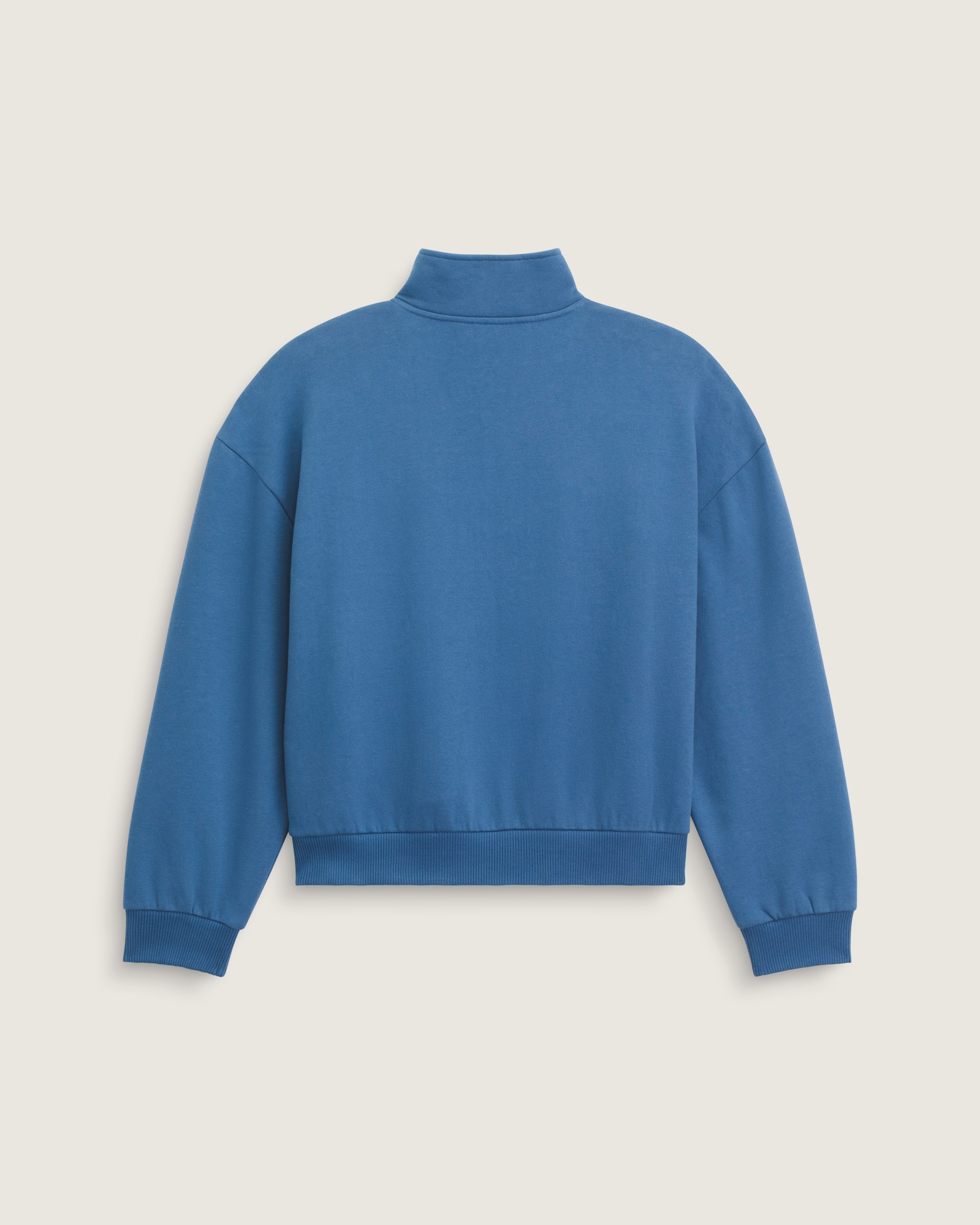 Script Logo Mock Neck Sweatshirt VANS True Navy Blue ALT1