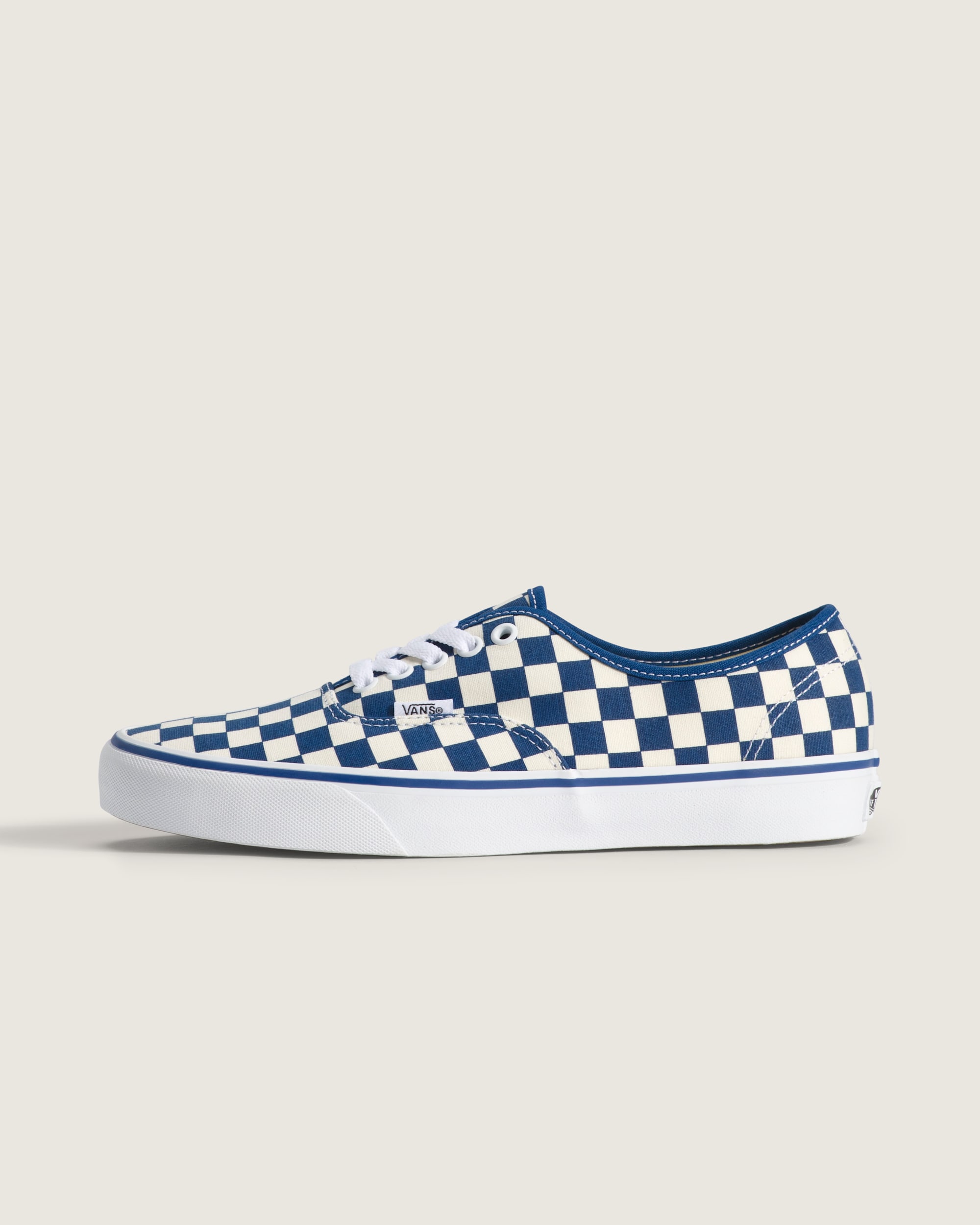 Authentic Checkerboard Shoe VANS Checkerboard True Blue  White HERO