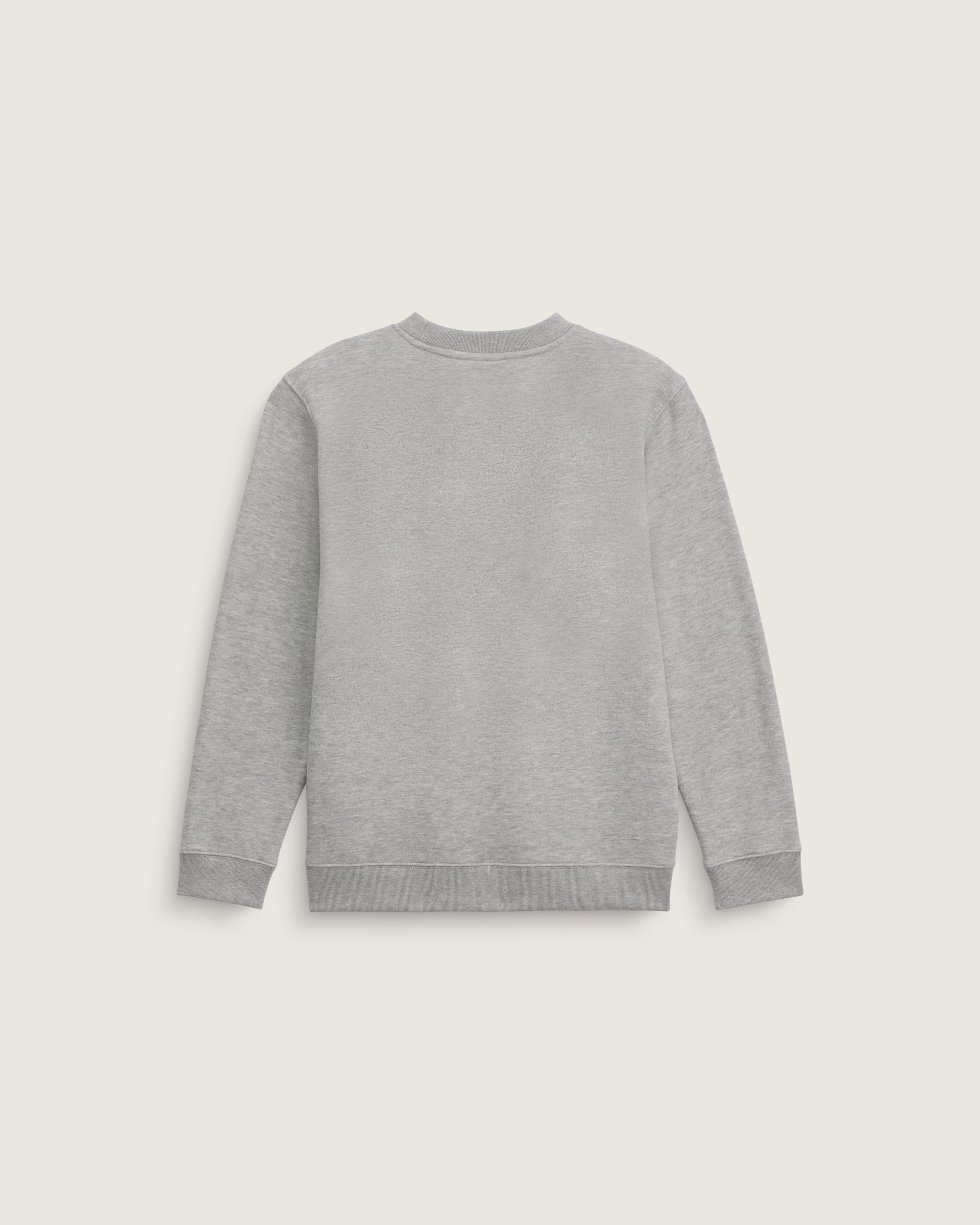 Kids Stretch Logo Crew Sweatshirt VANS Cement Heather Grey ALT1