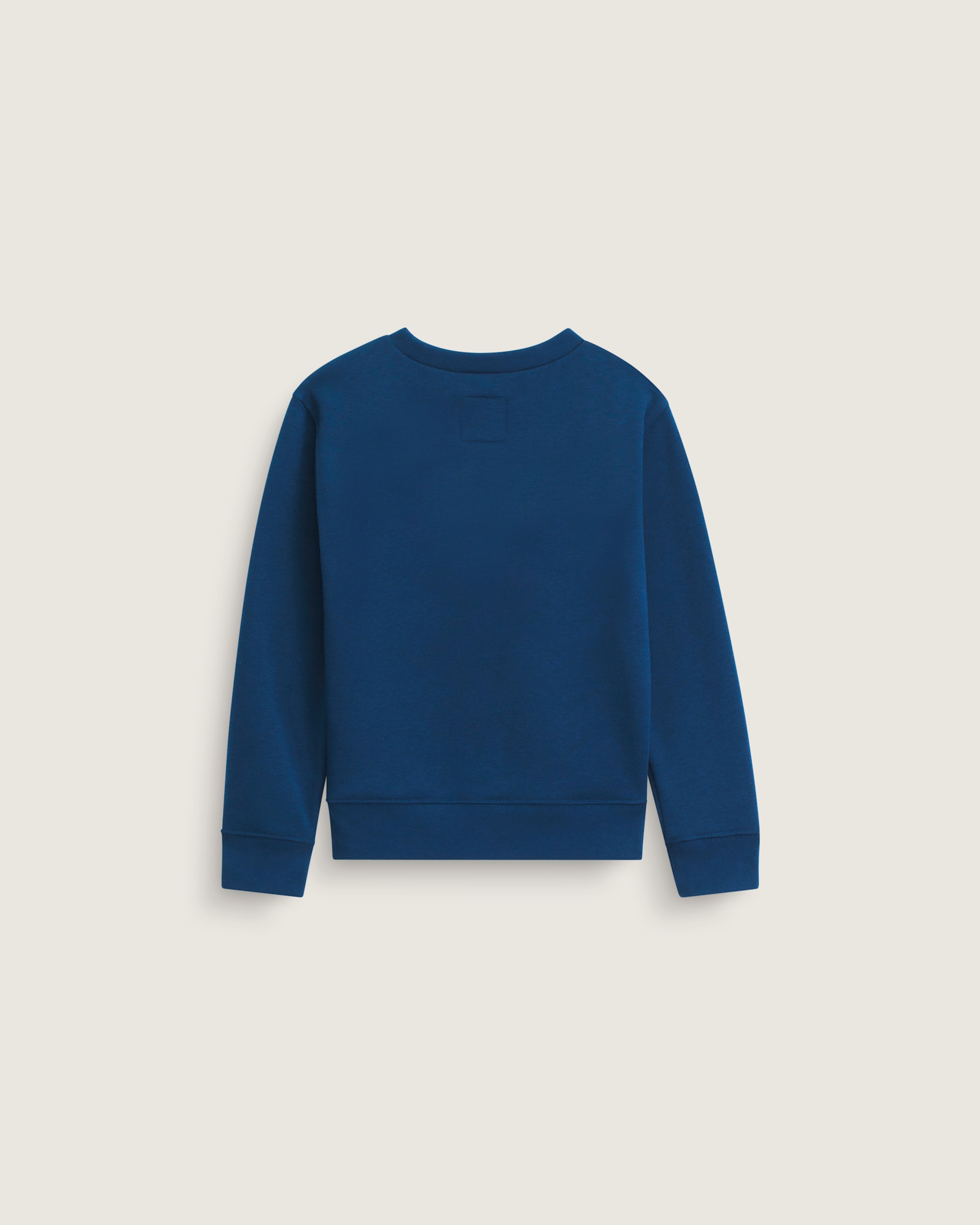 Little Kids Stretch Logo Crew Sweatshirt VANS Deep Indigo Blue  Flame Red ALT1