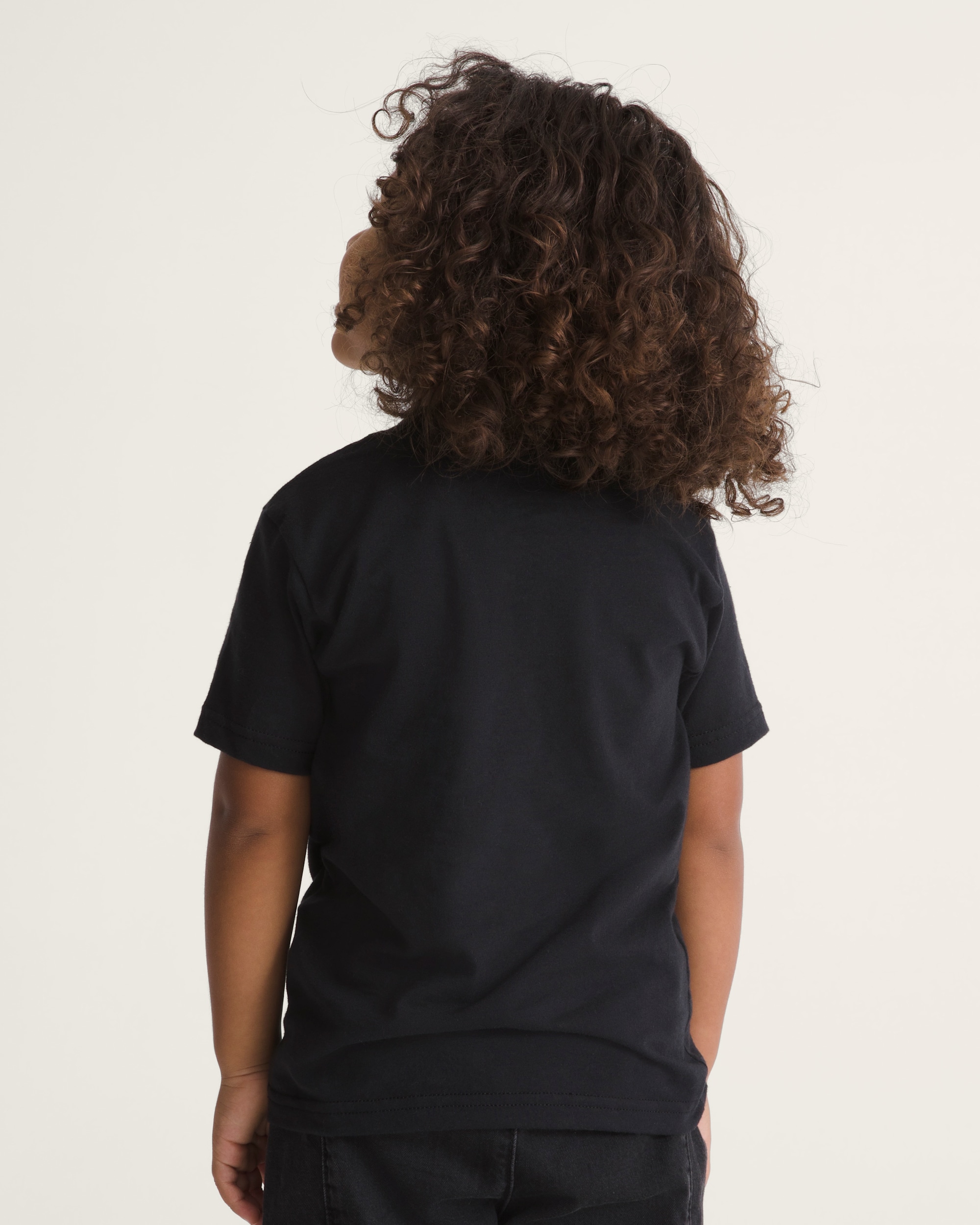 Little Kids Stretch Logo TShirt VANS Black ALT3
