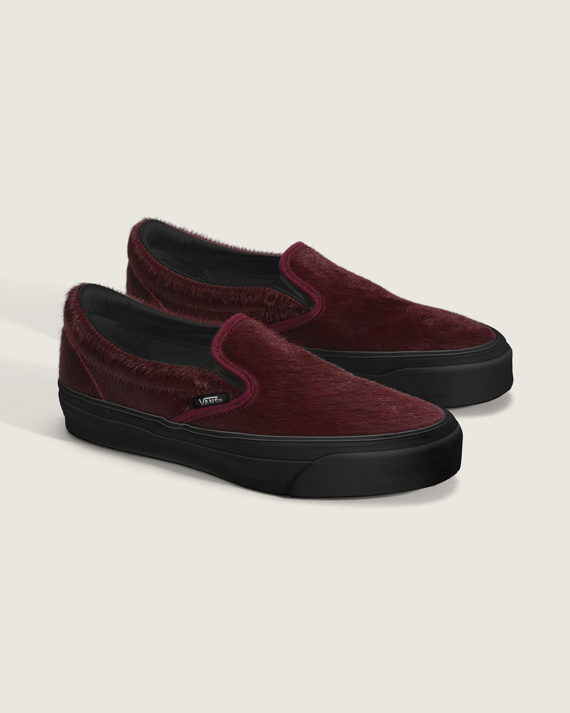 Premium Classic SlipOn Shoe VANS Burgundy Red ALT1