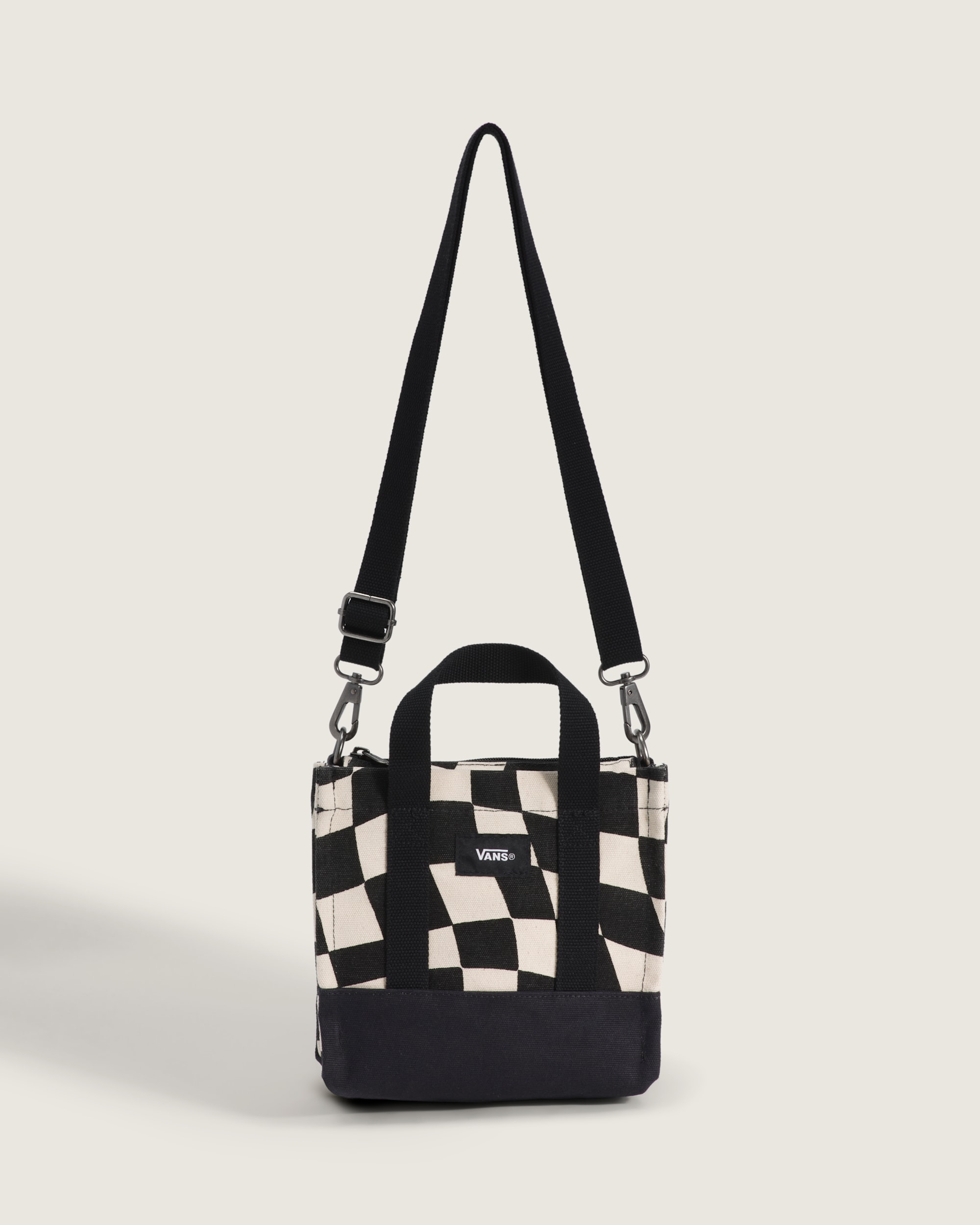 Checkerboard Lil Pergs Tote Bag VANS Marshmallow White ALT1