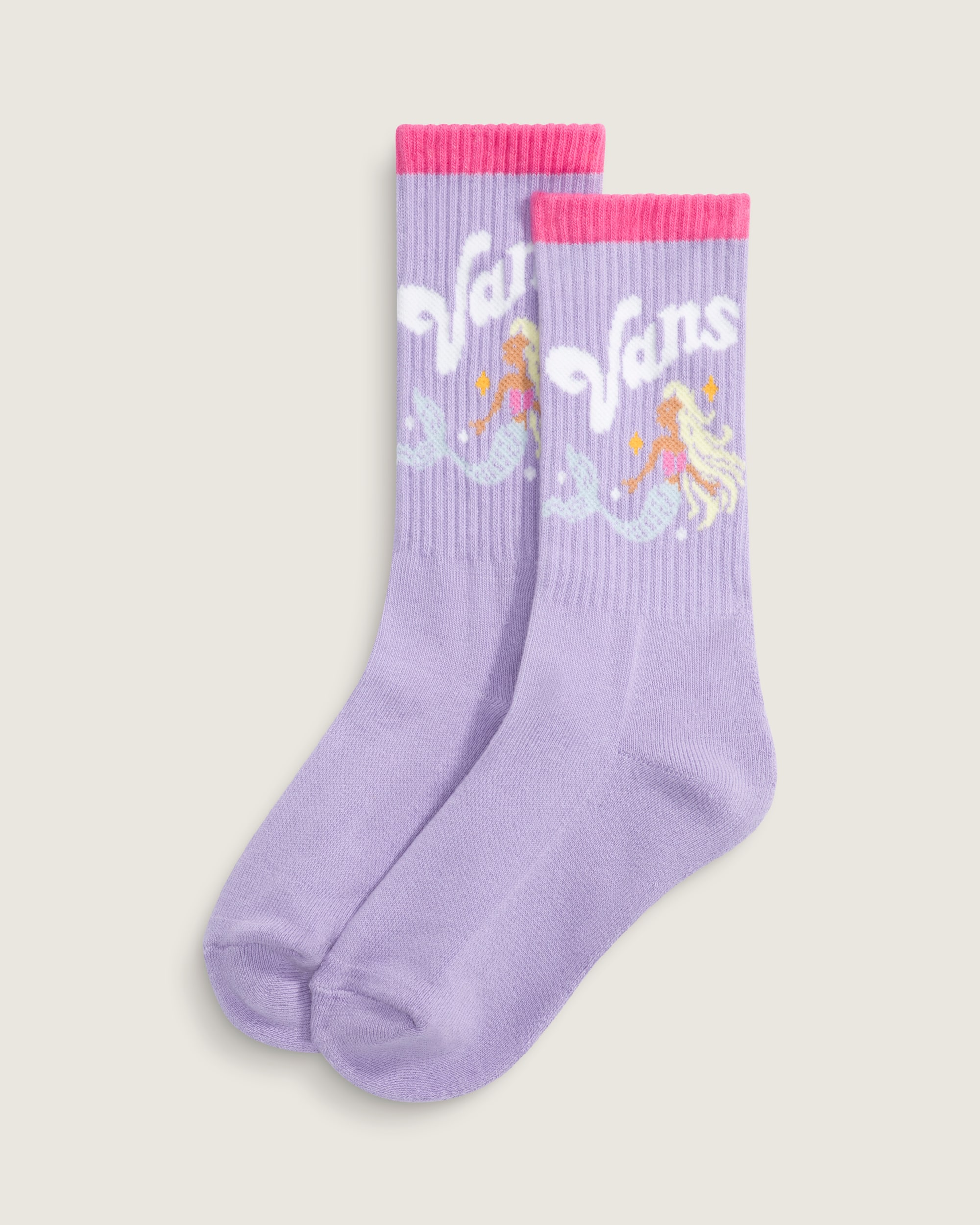 Kids Ticker Crew Socks VANS Soft Orchid Purple HERO