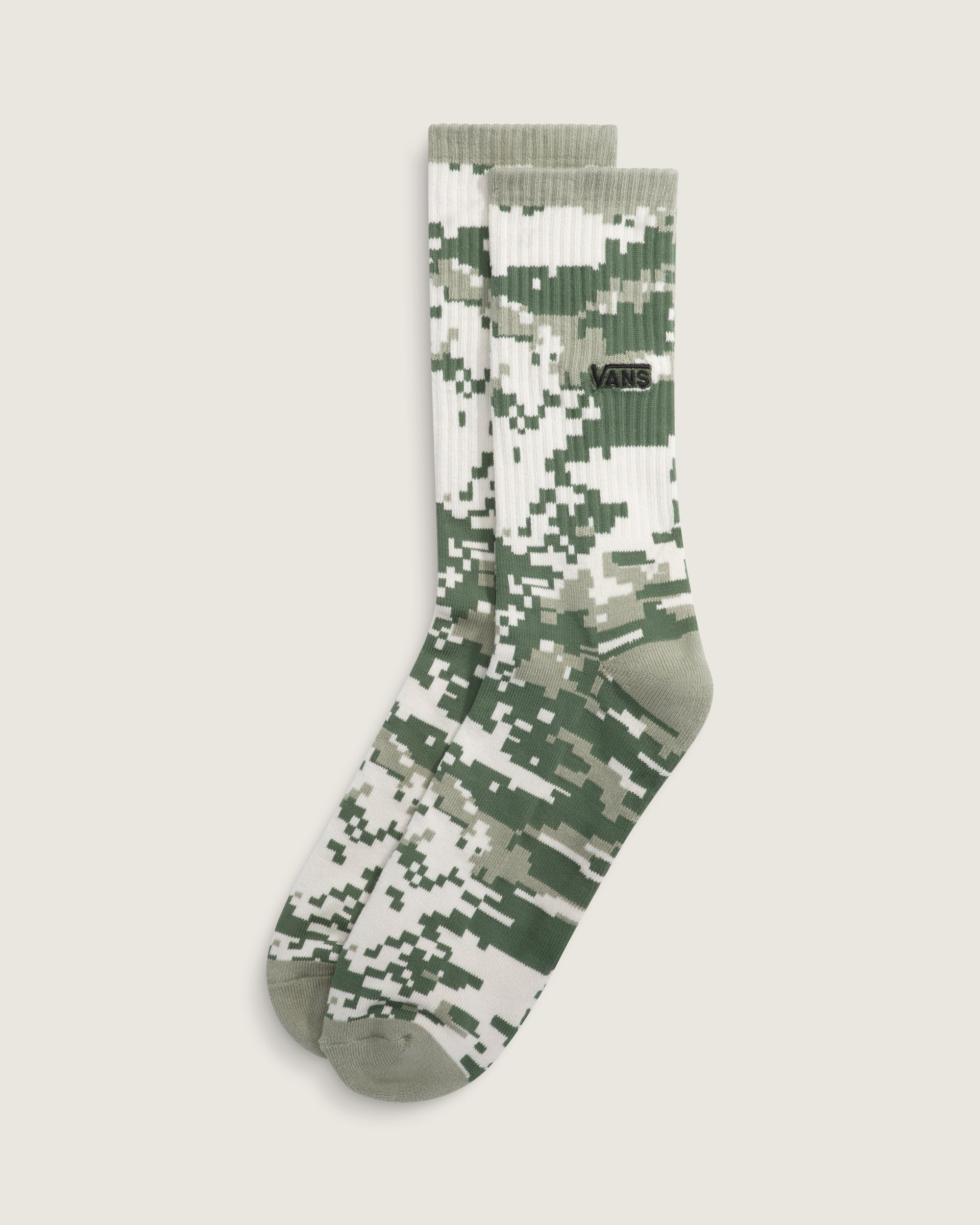 Downing Crew Socks VANS Digi Camo Green HERO