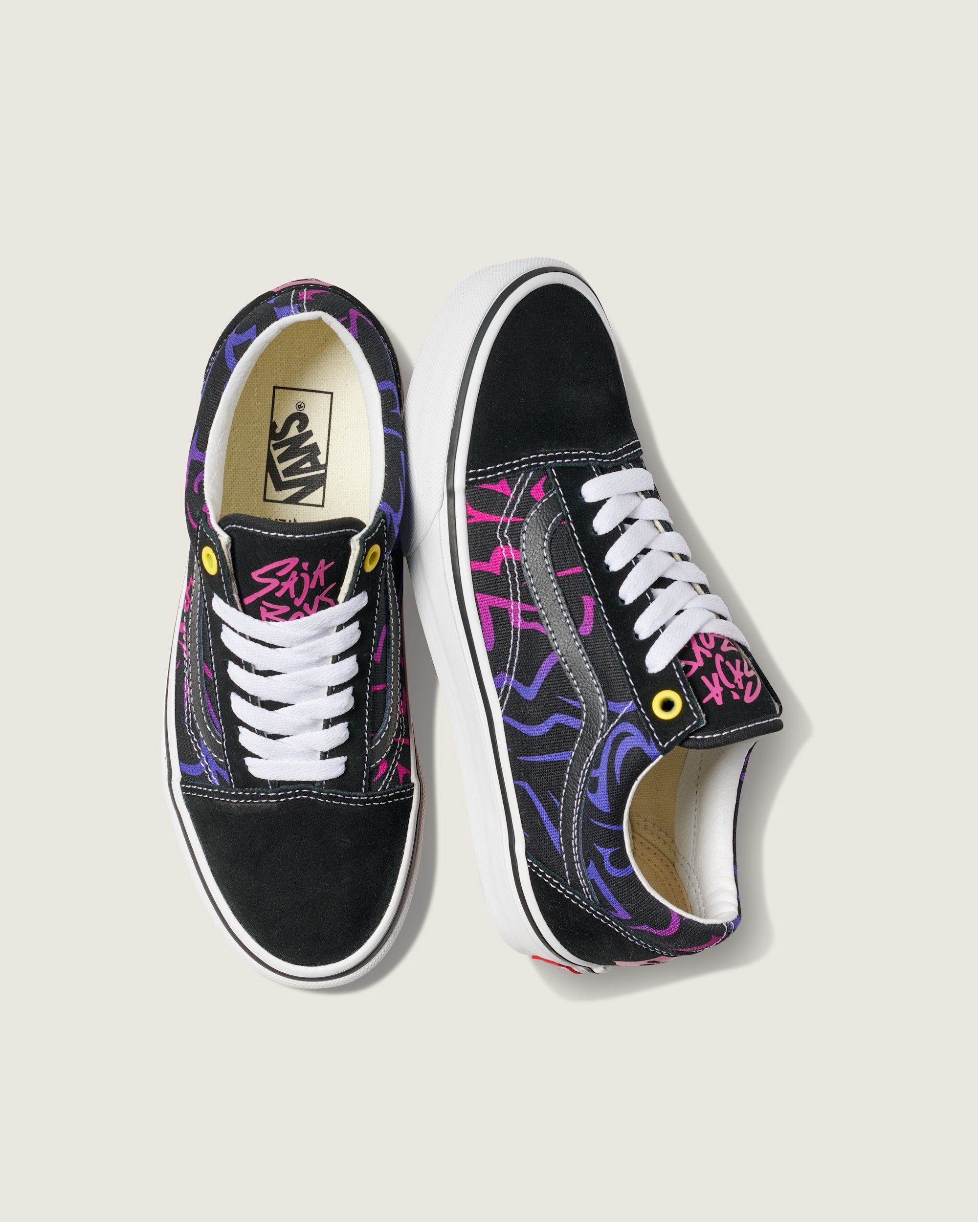 KPop Demon Hunters x Vans Old Skool Shoe VANS Kpop Demon Hunters Black  Purple ALT4