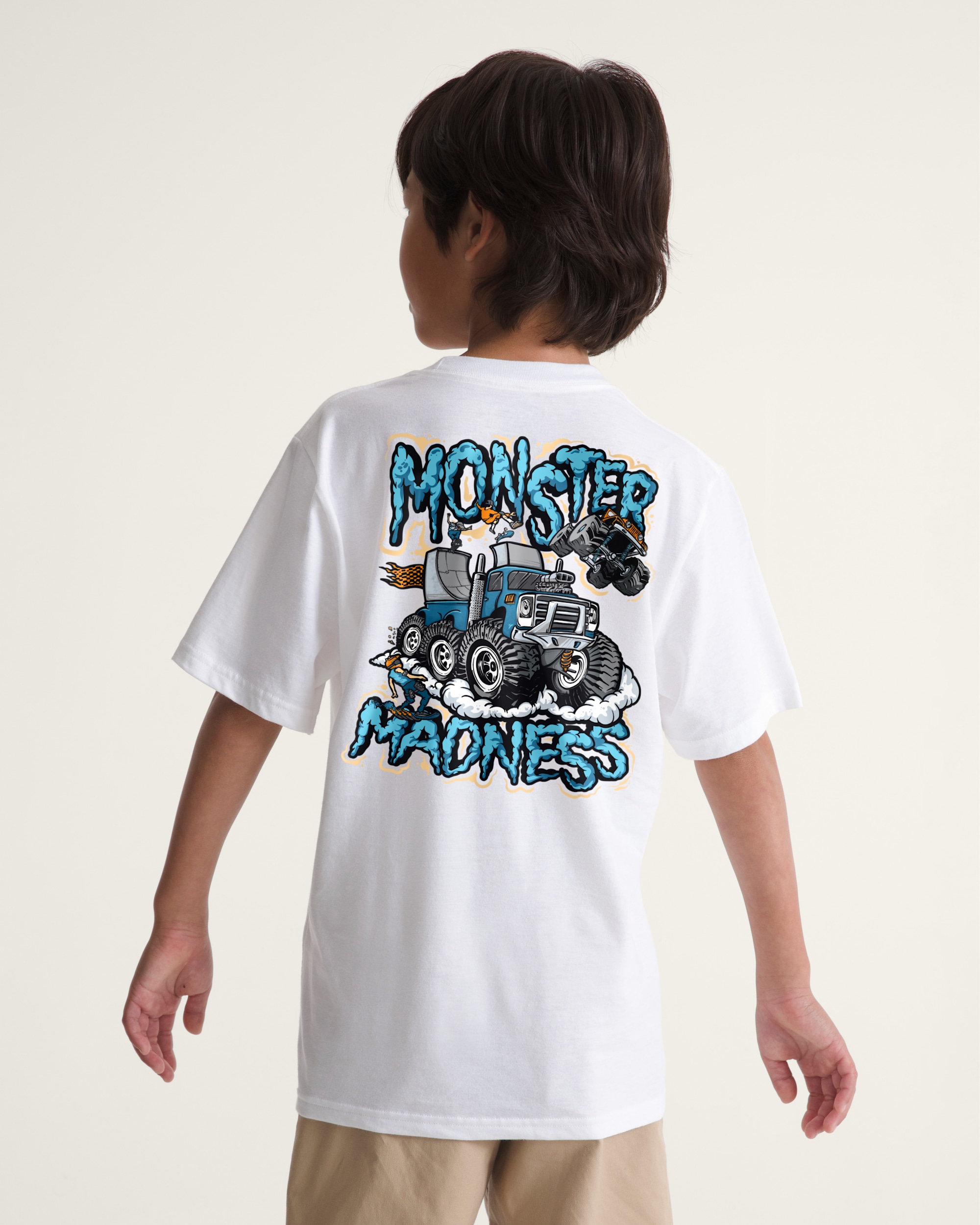 Kids Monster Madness TShirt VANS White ALT2